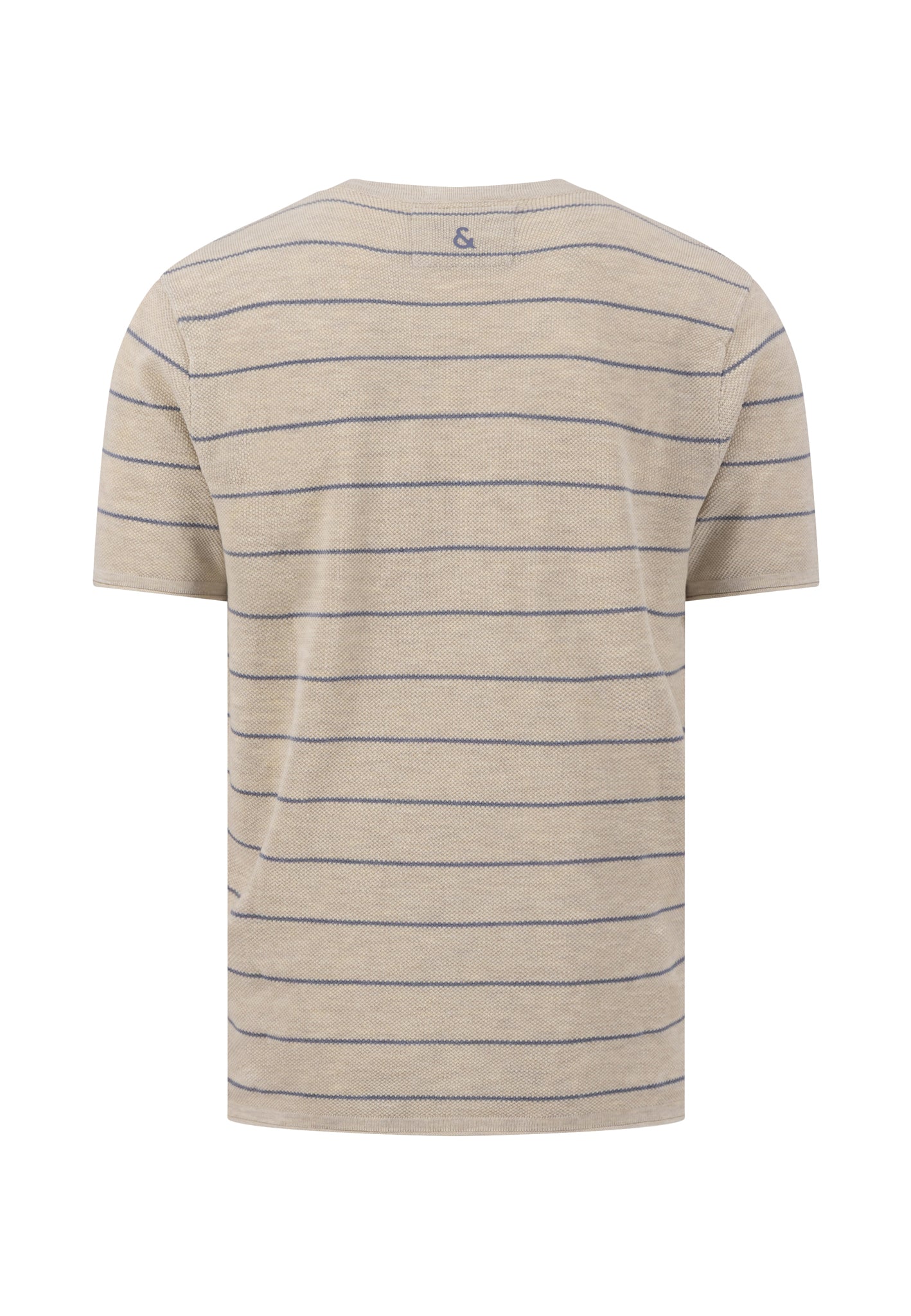Strickshirt gestreift - Offwhite