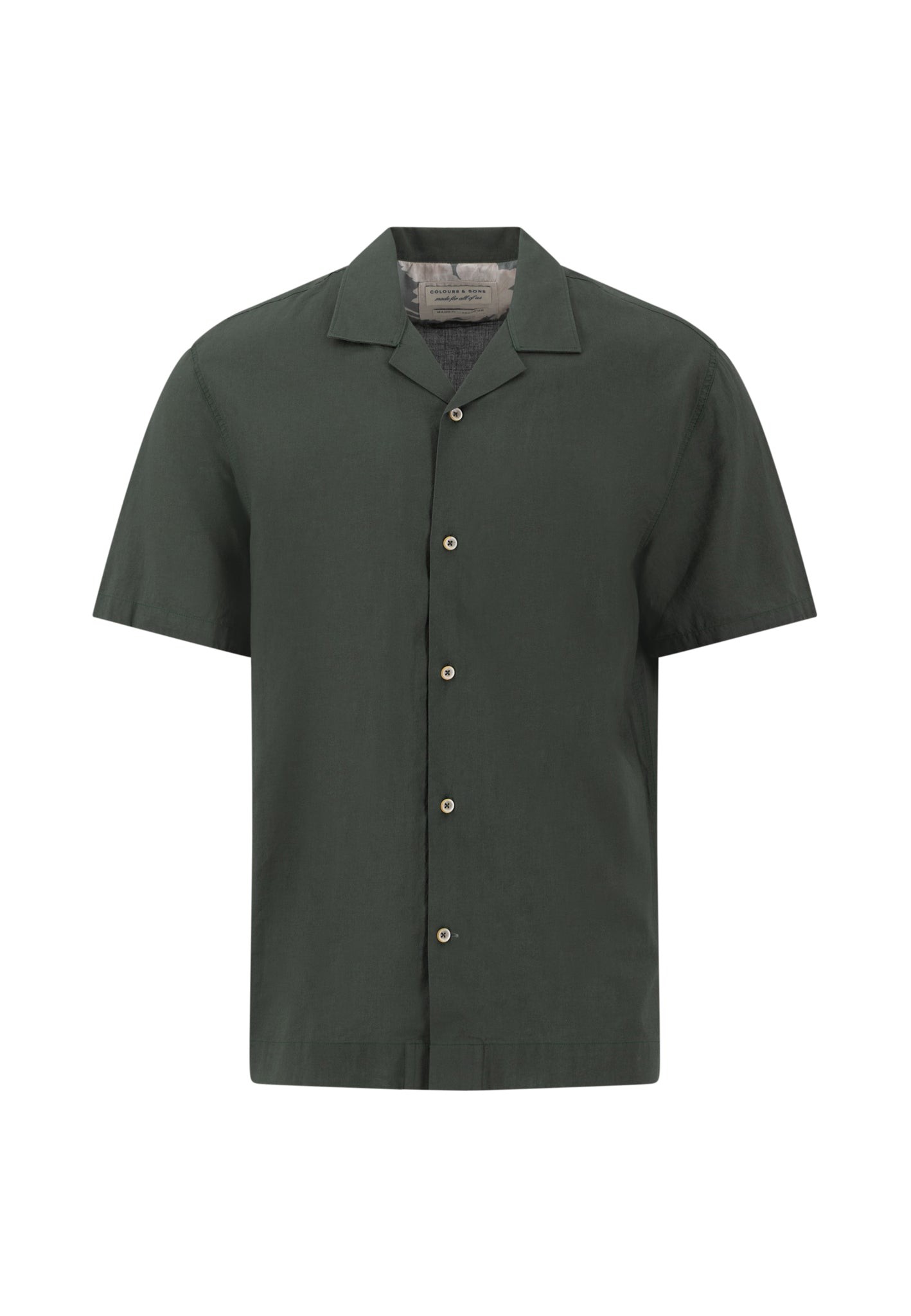 Camp Collar Kurzarmhemd - Pine