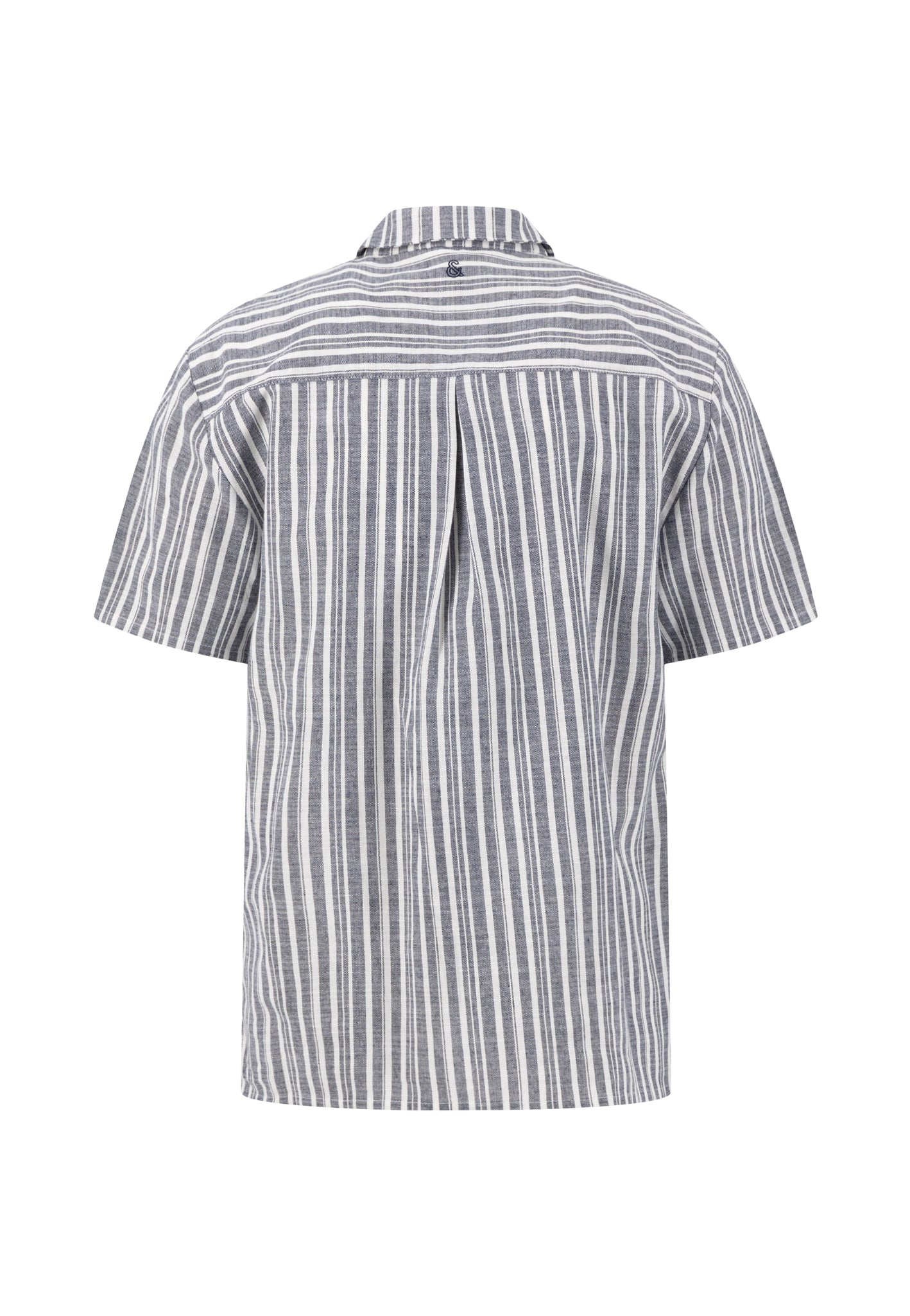 Camp Collar Kurzarmhemd - Midnight Stripes