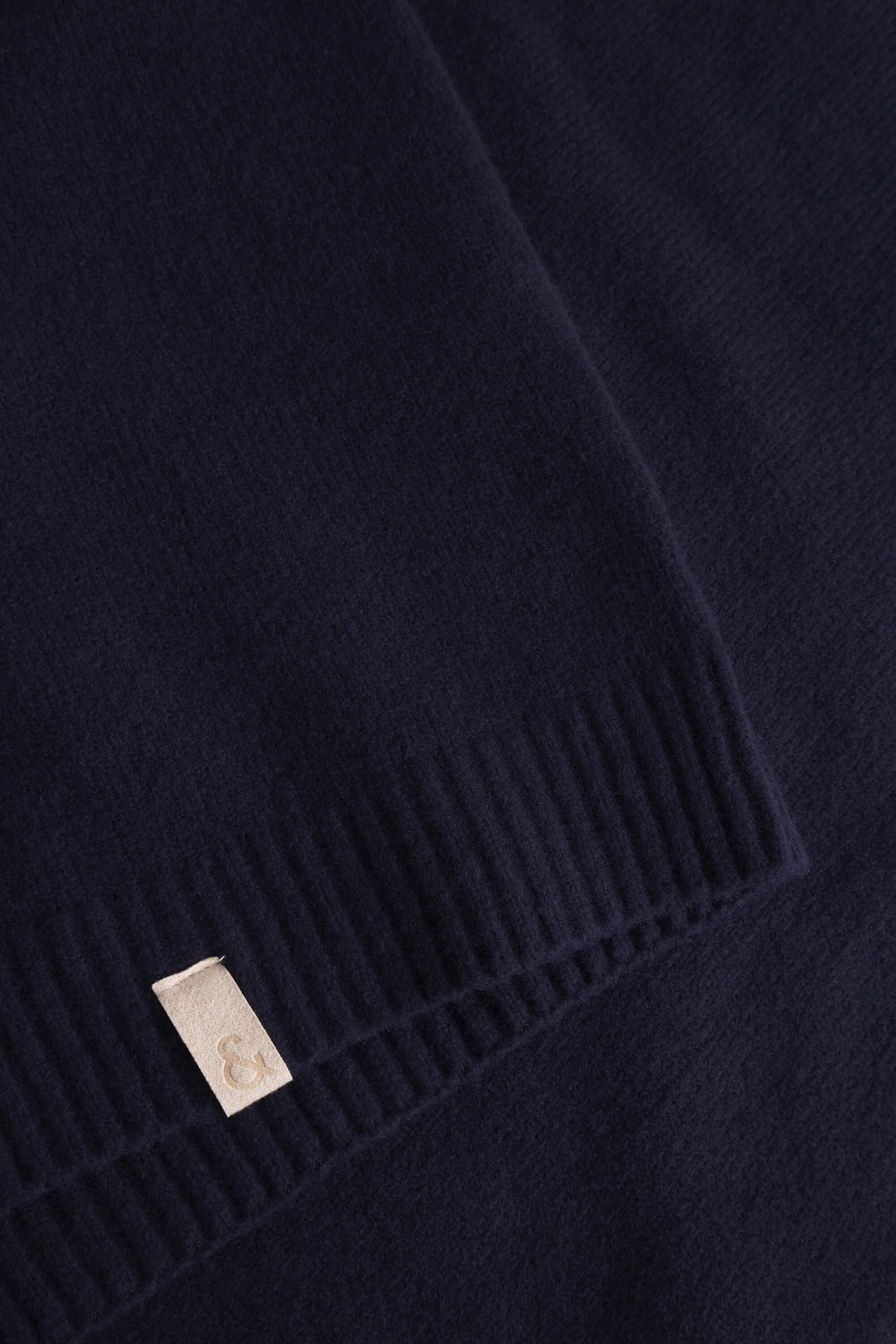 Strickpullover Mock-Zip - Navy