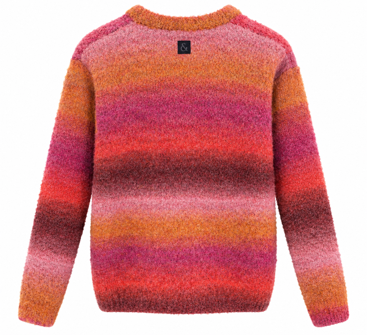 Boucle Pullover -  Berry-Orange