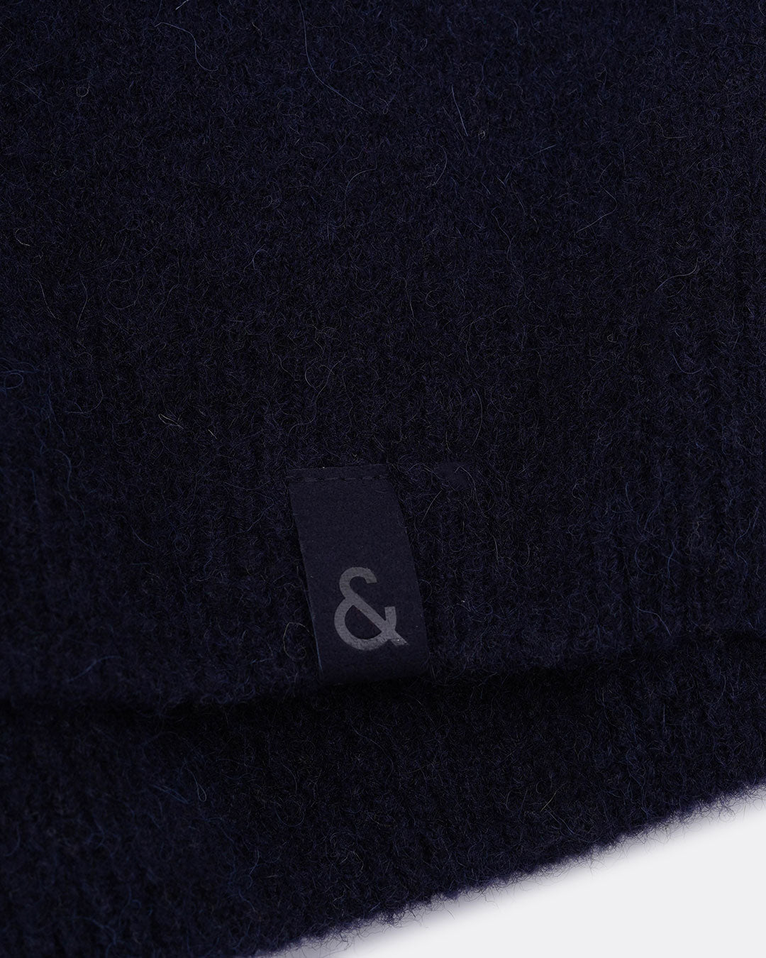Knitted Jumper Fabric Blend - Navy