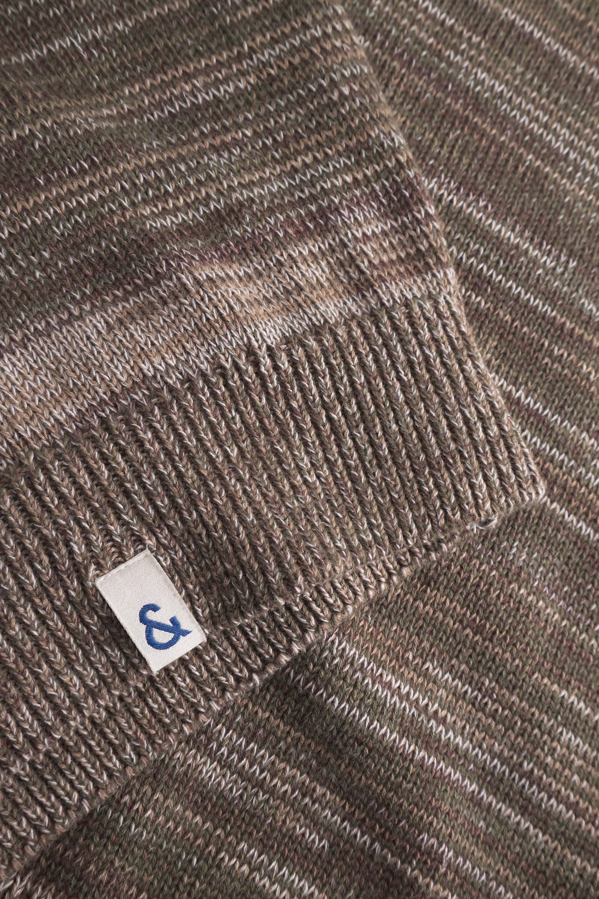 Strickpullover Mouliné - Olive Mouliné