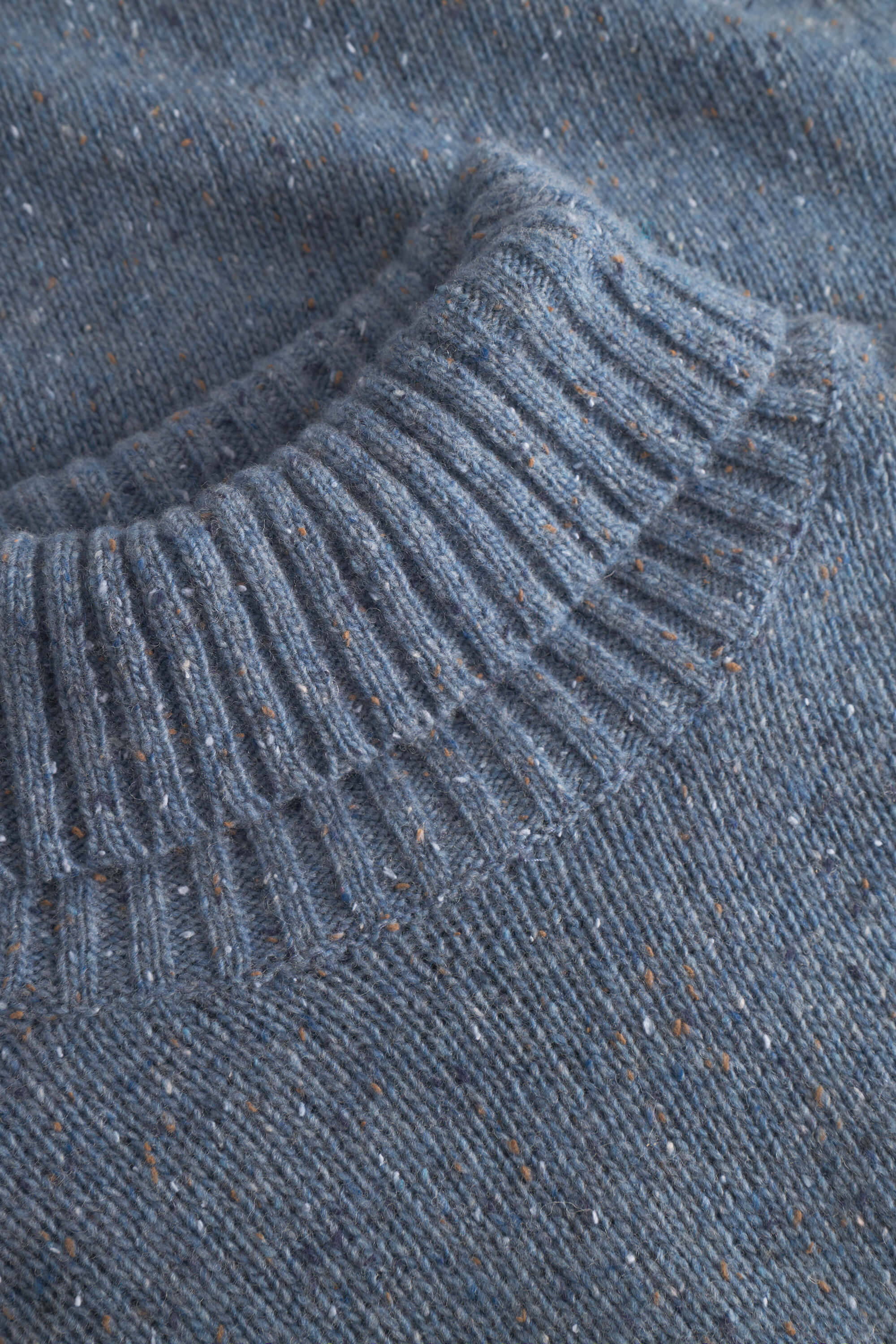 Turtleneck Jumper Donegal - Denim