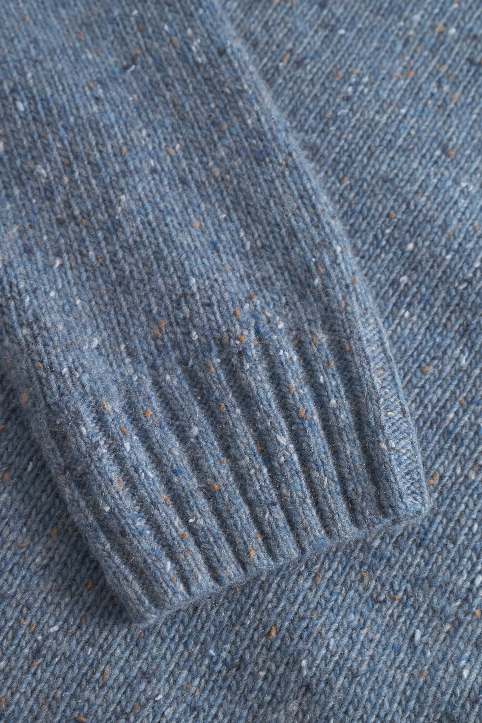 Rollkragen Pullover Donegal - Denim