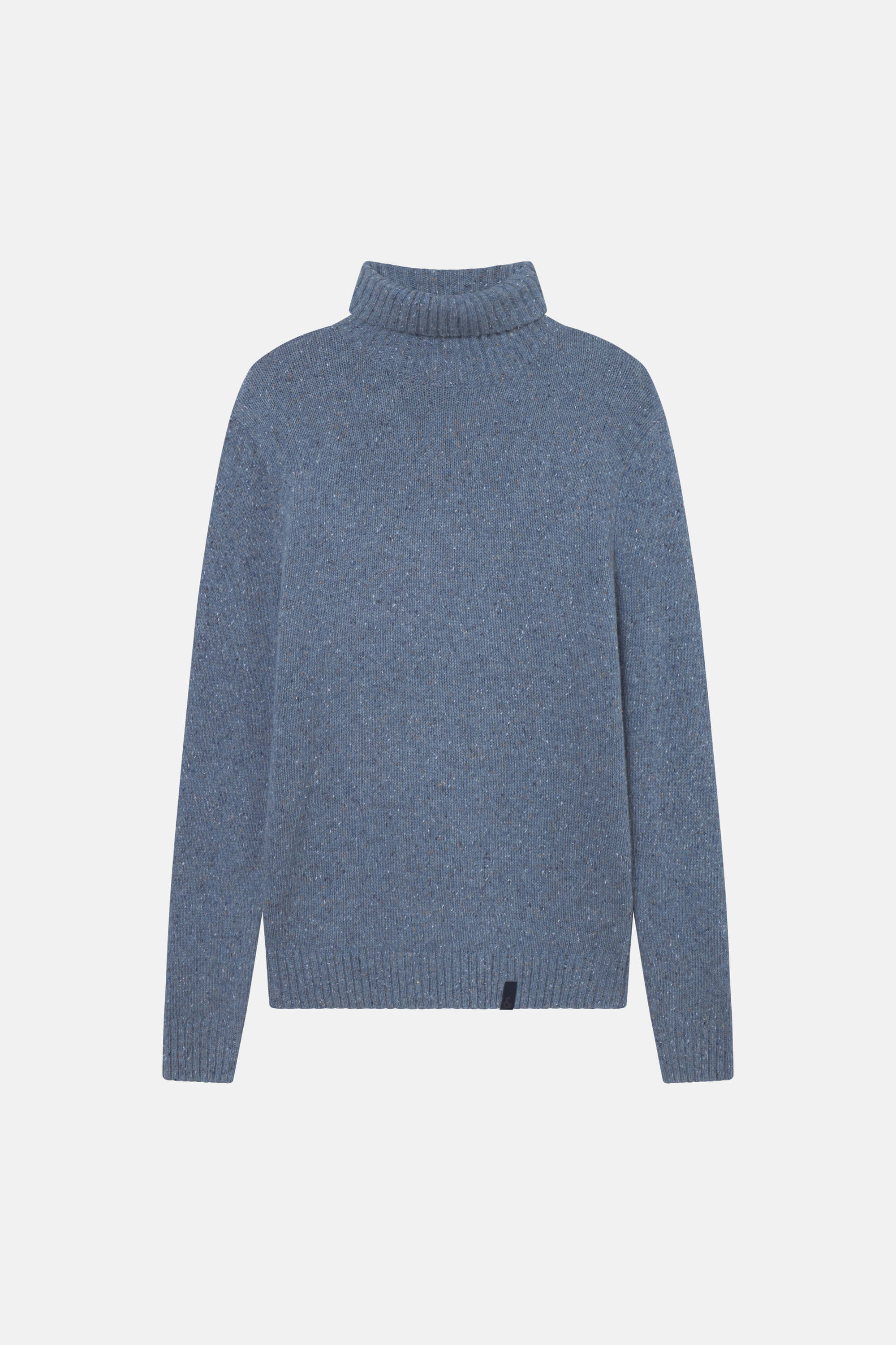 Rollkragen Pullover Donegal - Denim