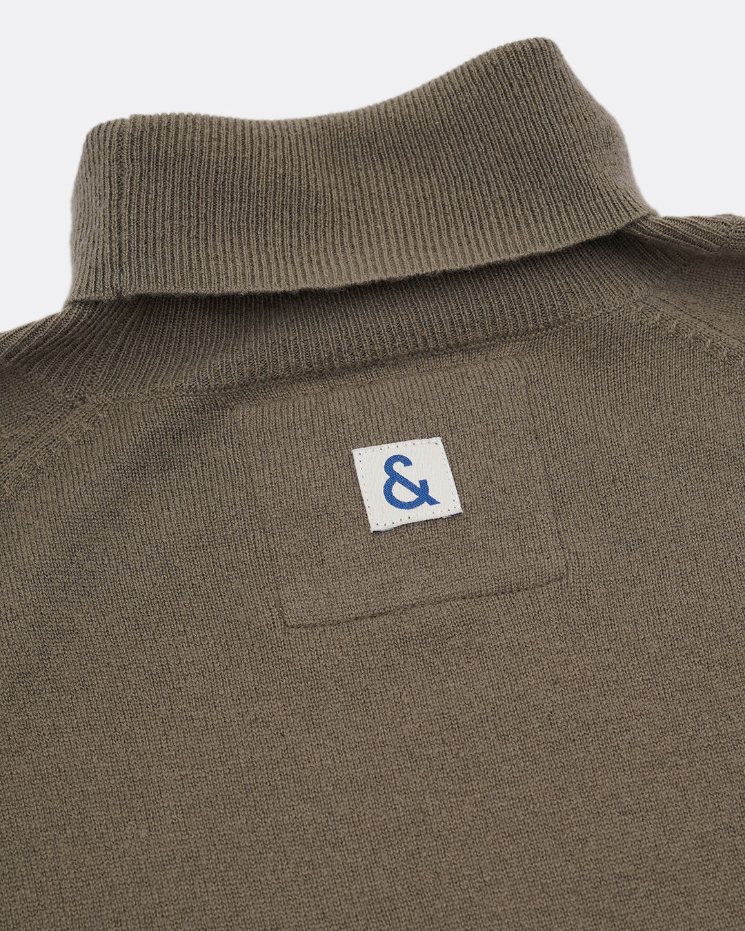 Rollkragen Pullover Kaschmir - Olive