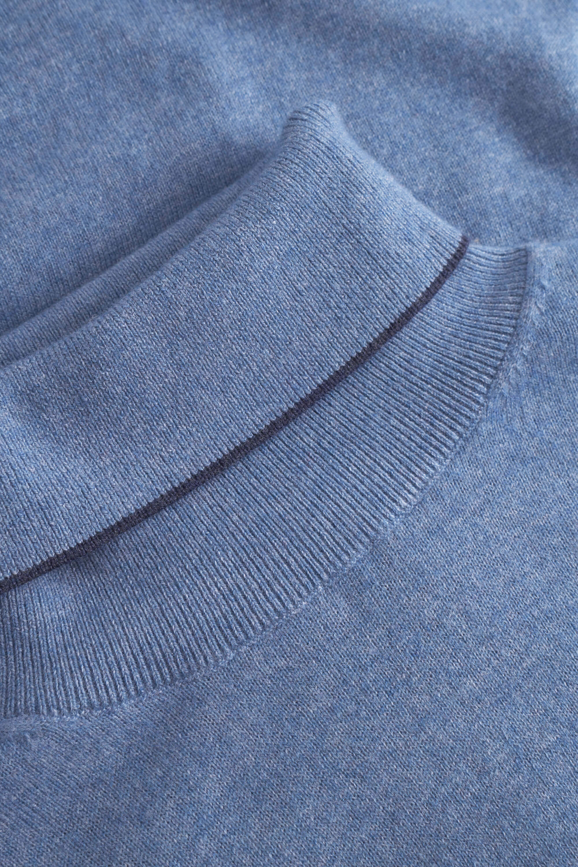 Turtleneck Jumper Merino Blend - Denim