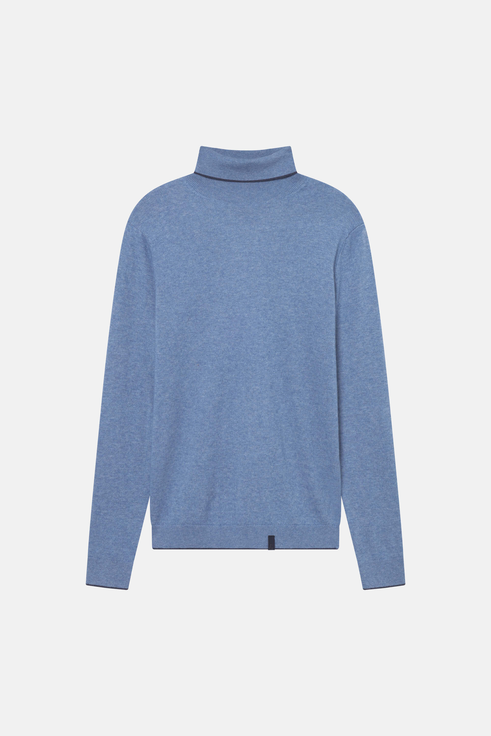 Turtleneck Jumper Merino Blend - Denim