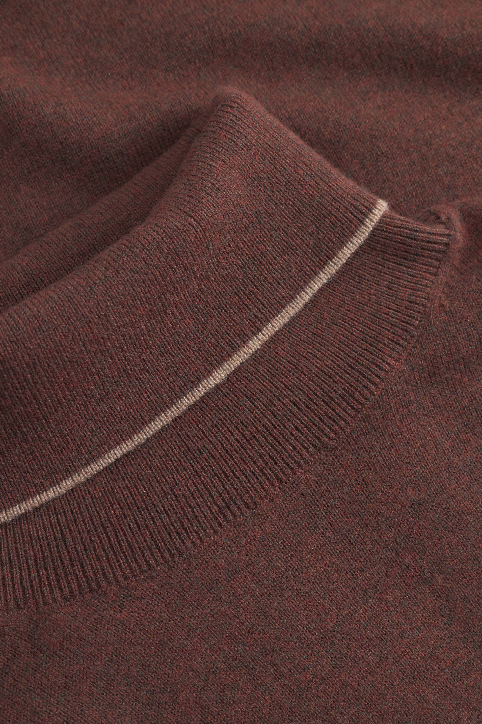 Rollkragen Pullover Merino Blend - Lumber