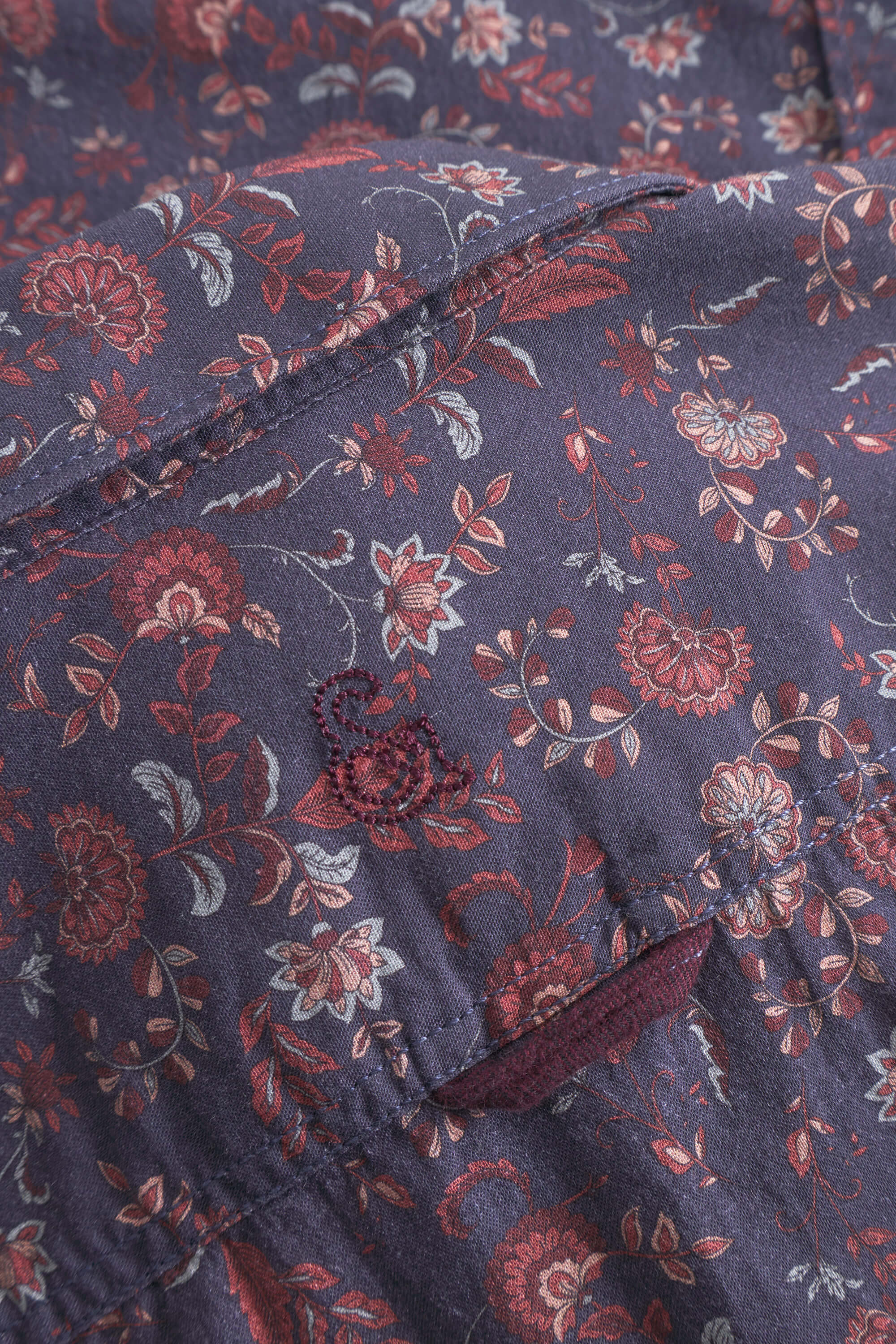 Hemd Navy Floral - Navy Floral