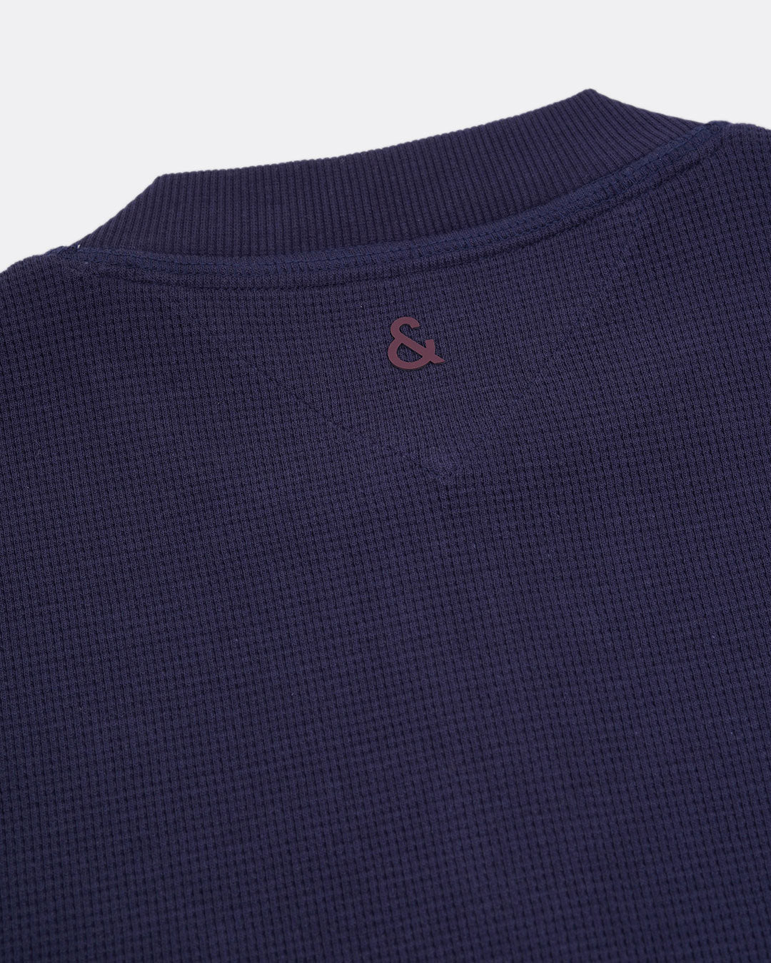 Henley Shirt Strukturiert - Navy