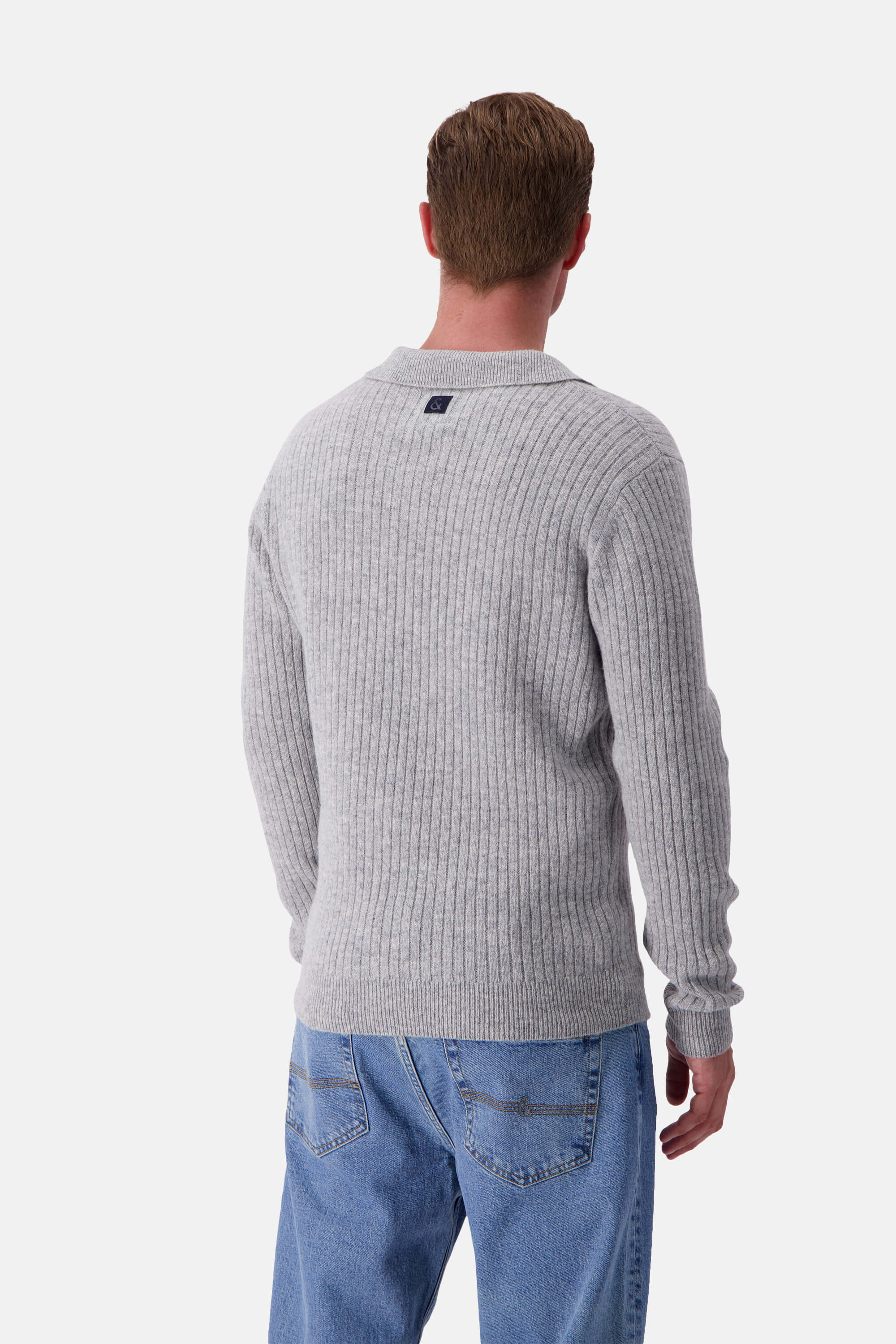 Pullover Johnny Kragen - Silver