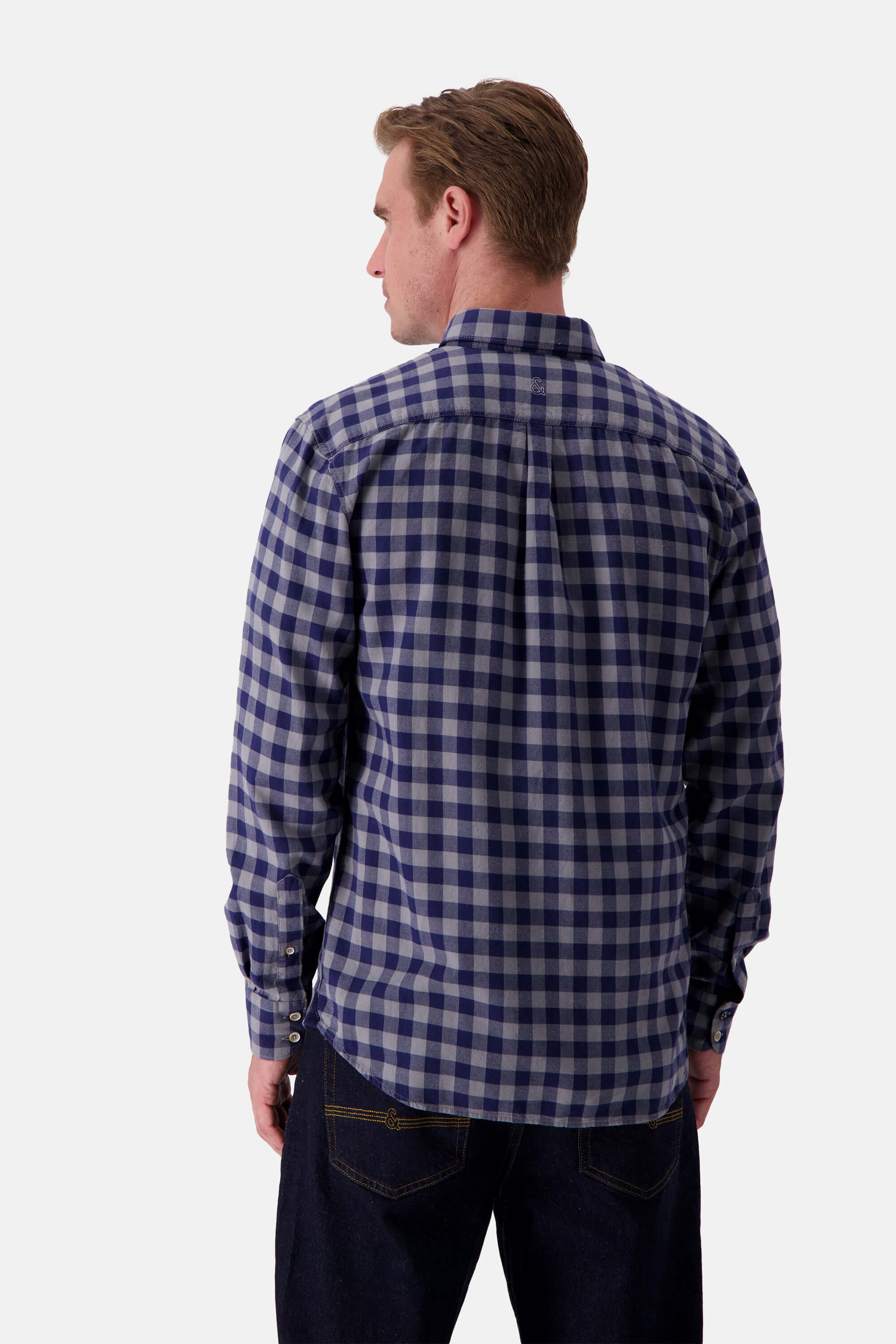 Shirt-Printed - Navy Vichy