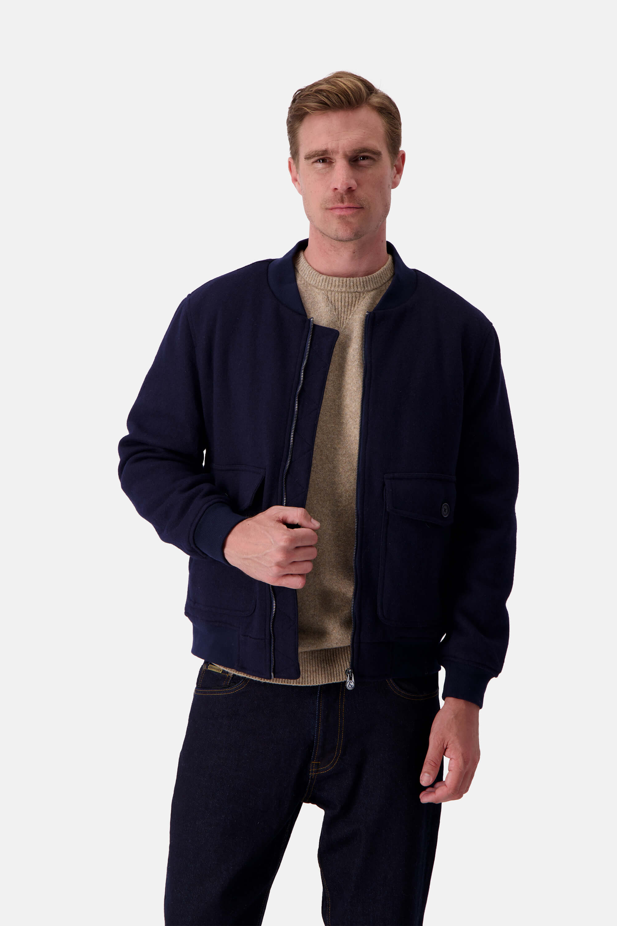 Bomber Jacket - Navy