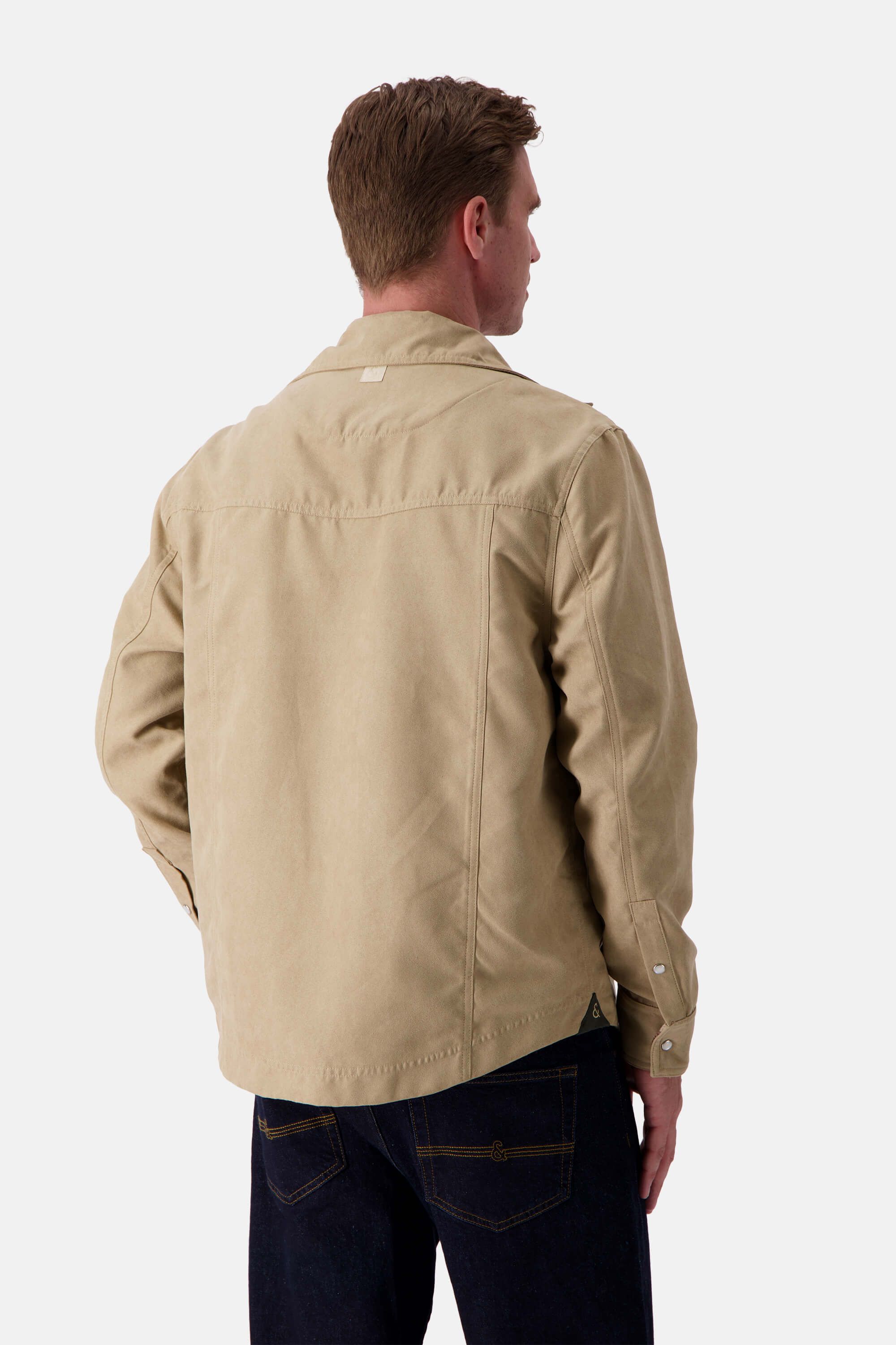 Wildleder Shirt - Beige