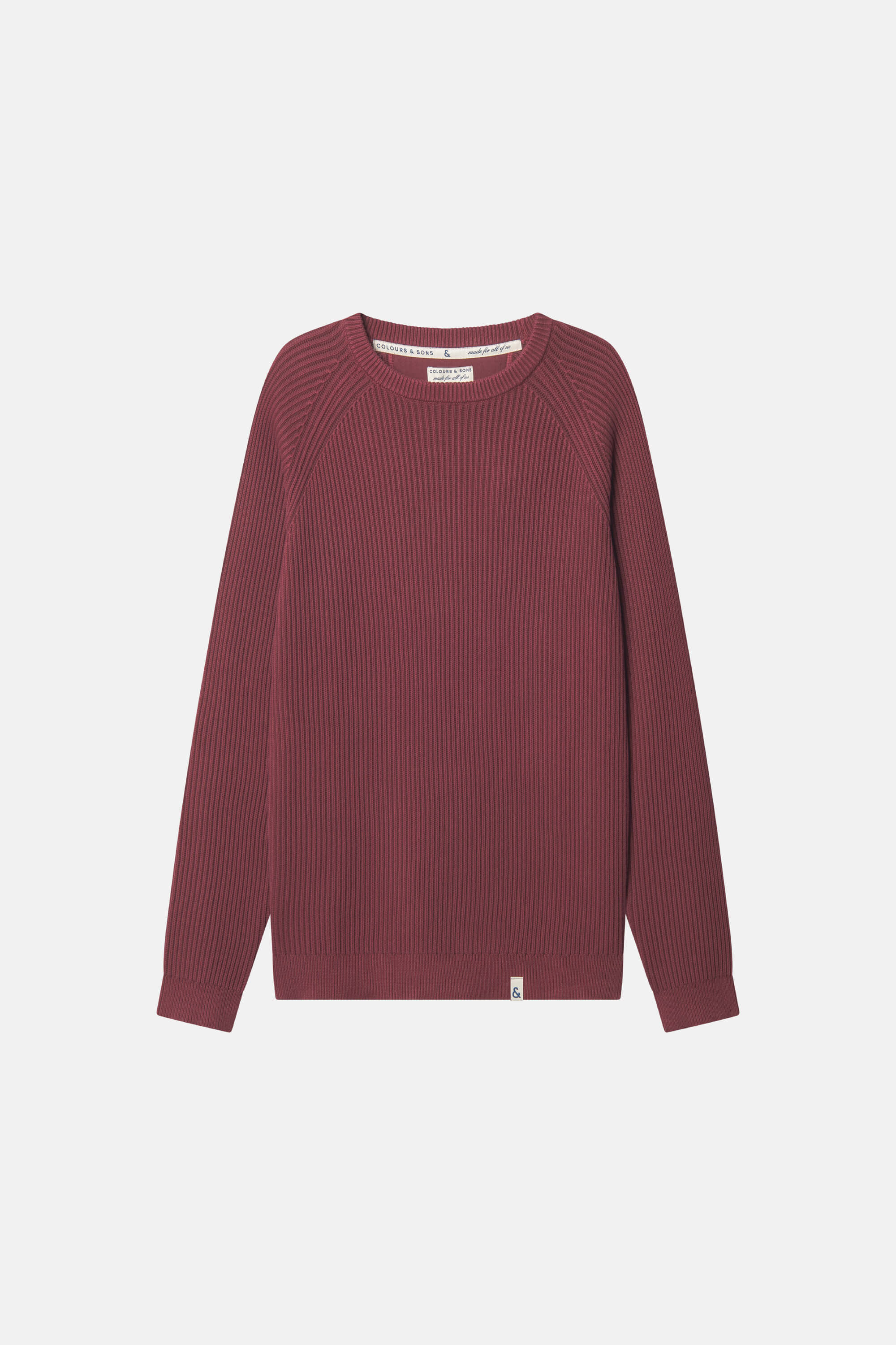Pullover gerippt - Port Wine
