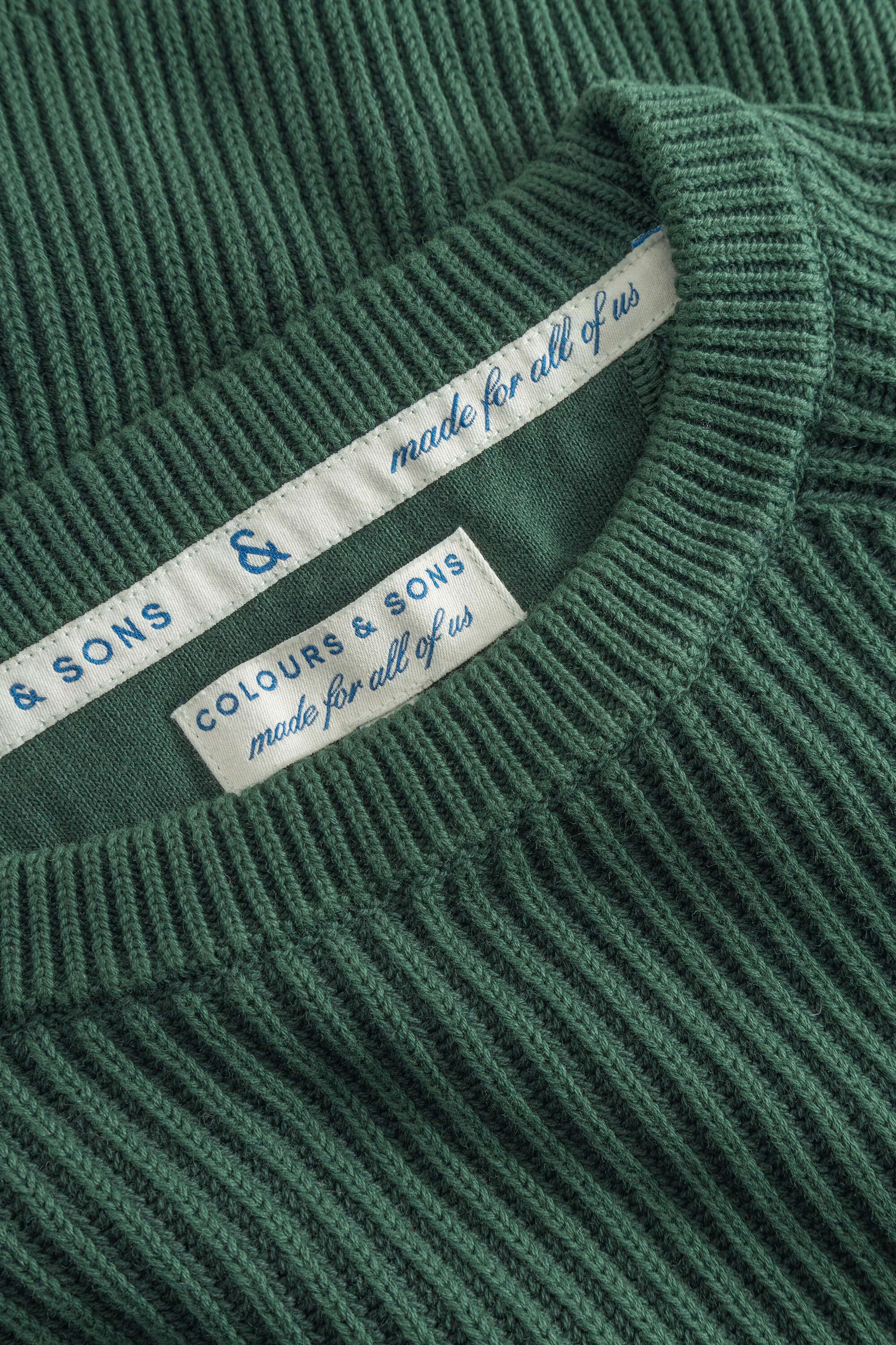 Pullover gerippt - Pine