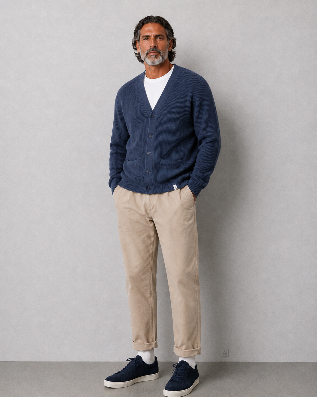 Cardigan gerippt - Midnight