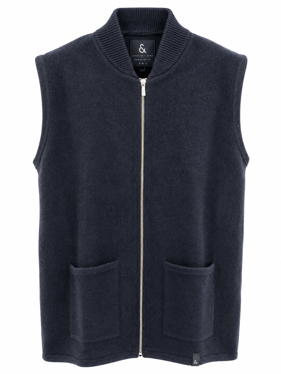 Weste Wolloptik - Navy
