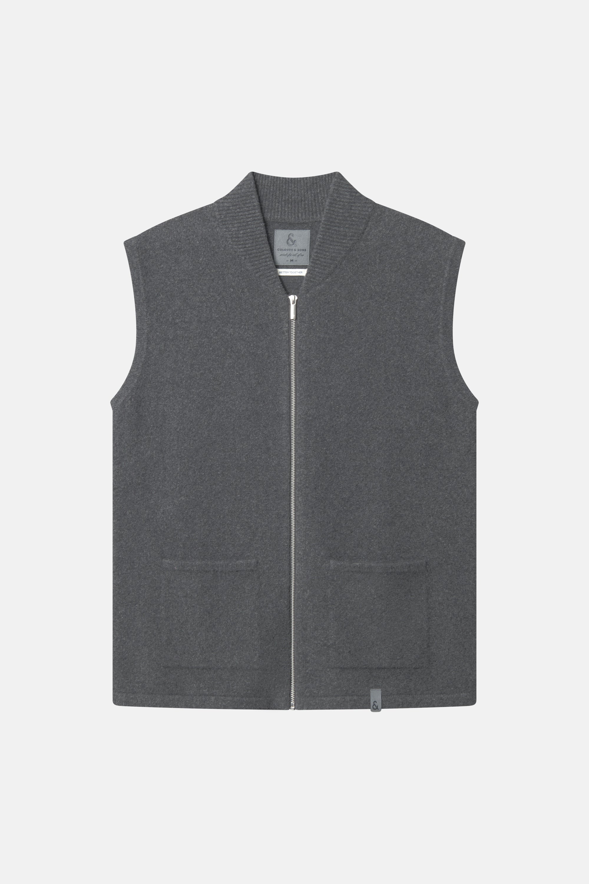 Weste Wolloptik - Anthracite