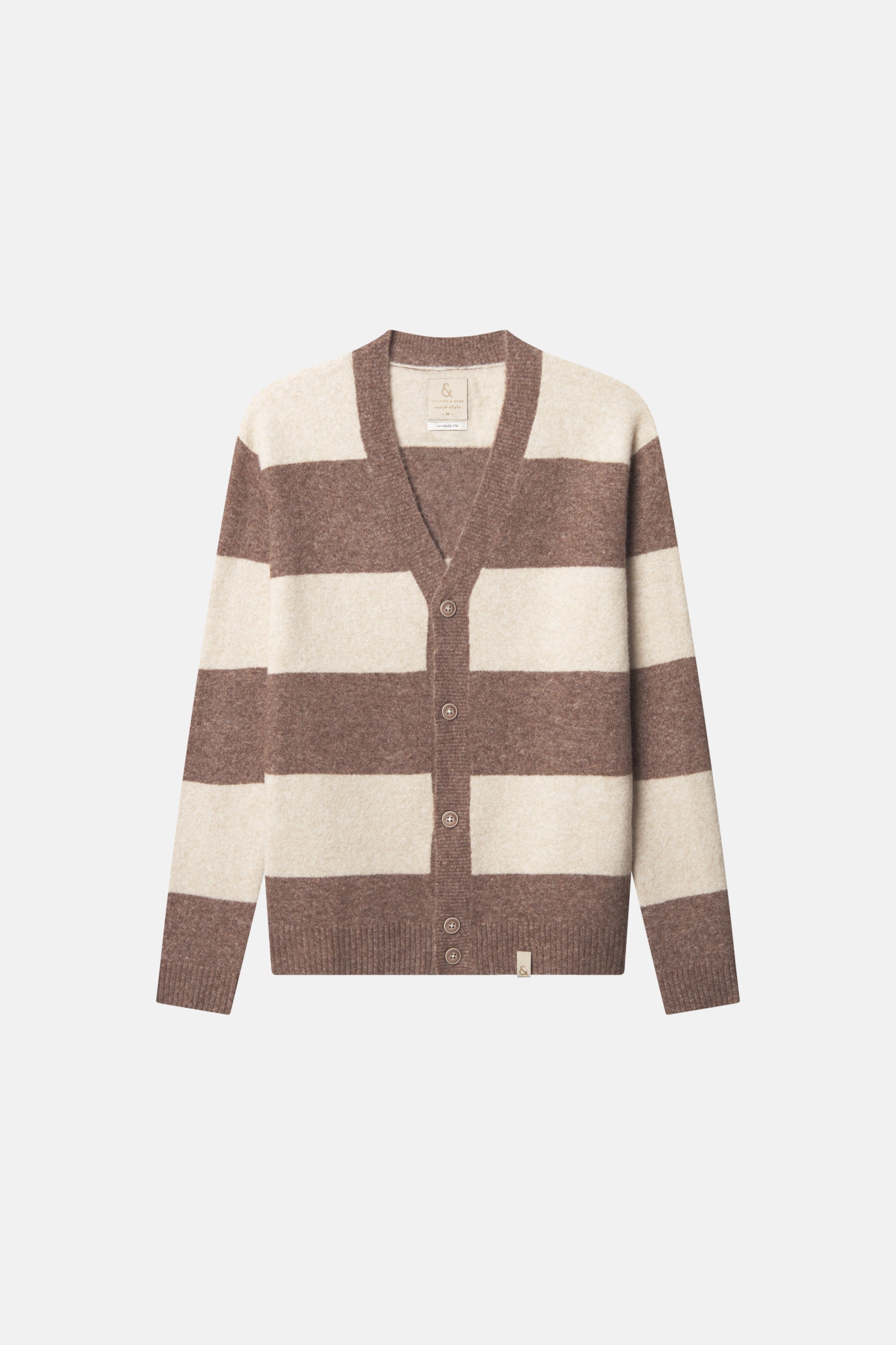 Cardigan gestreift - Wood-Offwhite