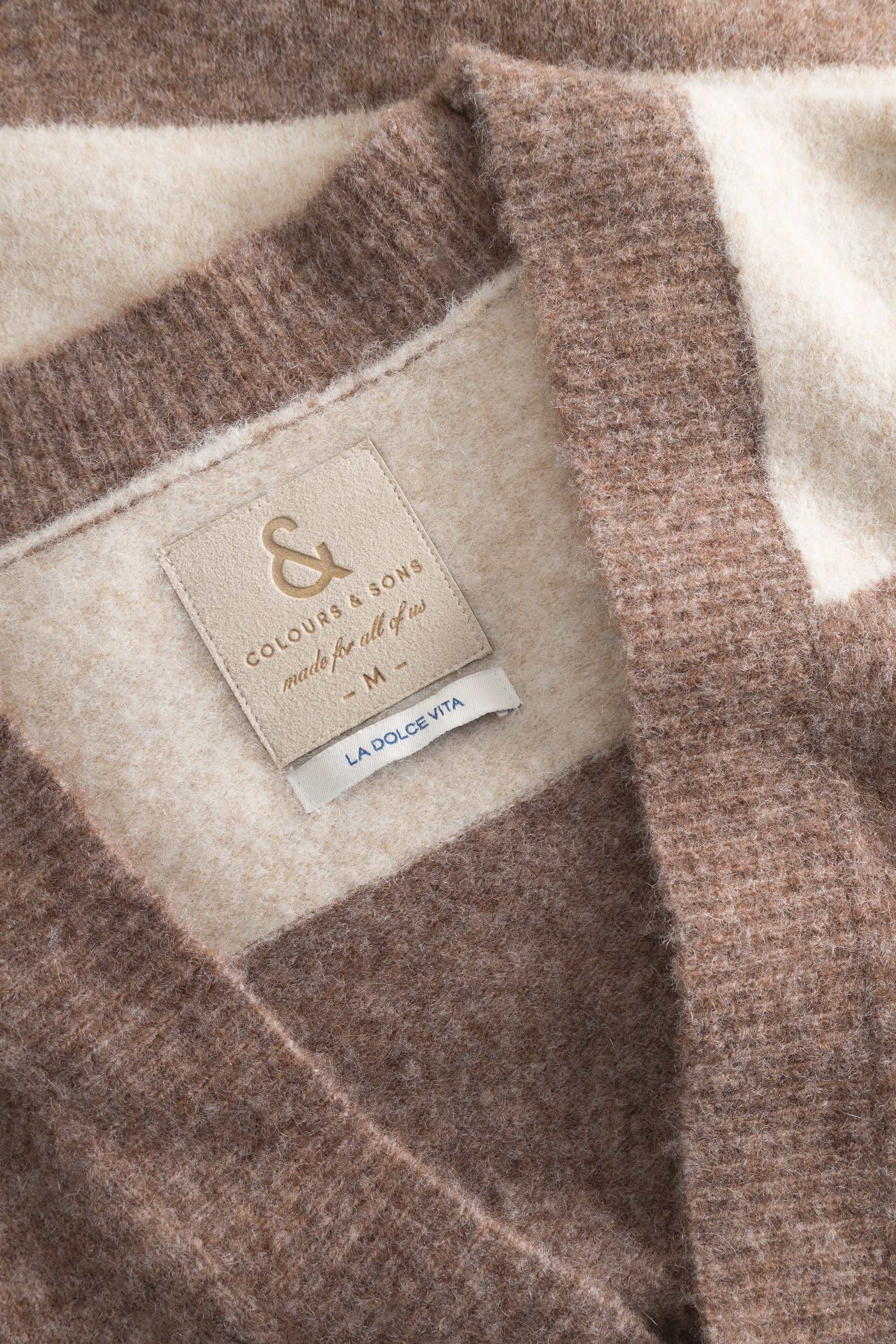 Cardigan gestreift - Wood-Offwhite