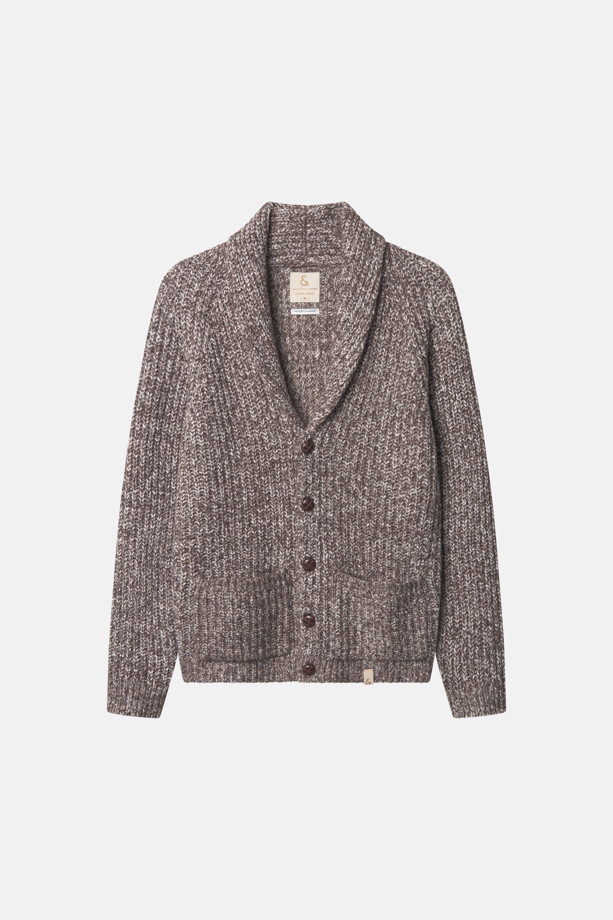 Mouliné Cardigan - Walnut