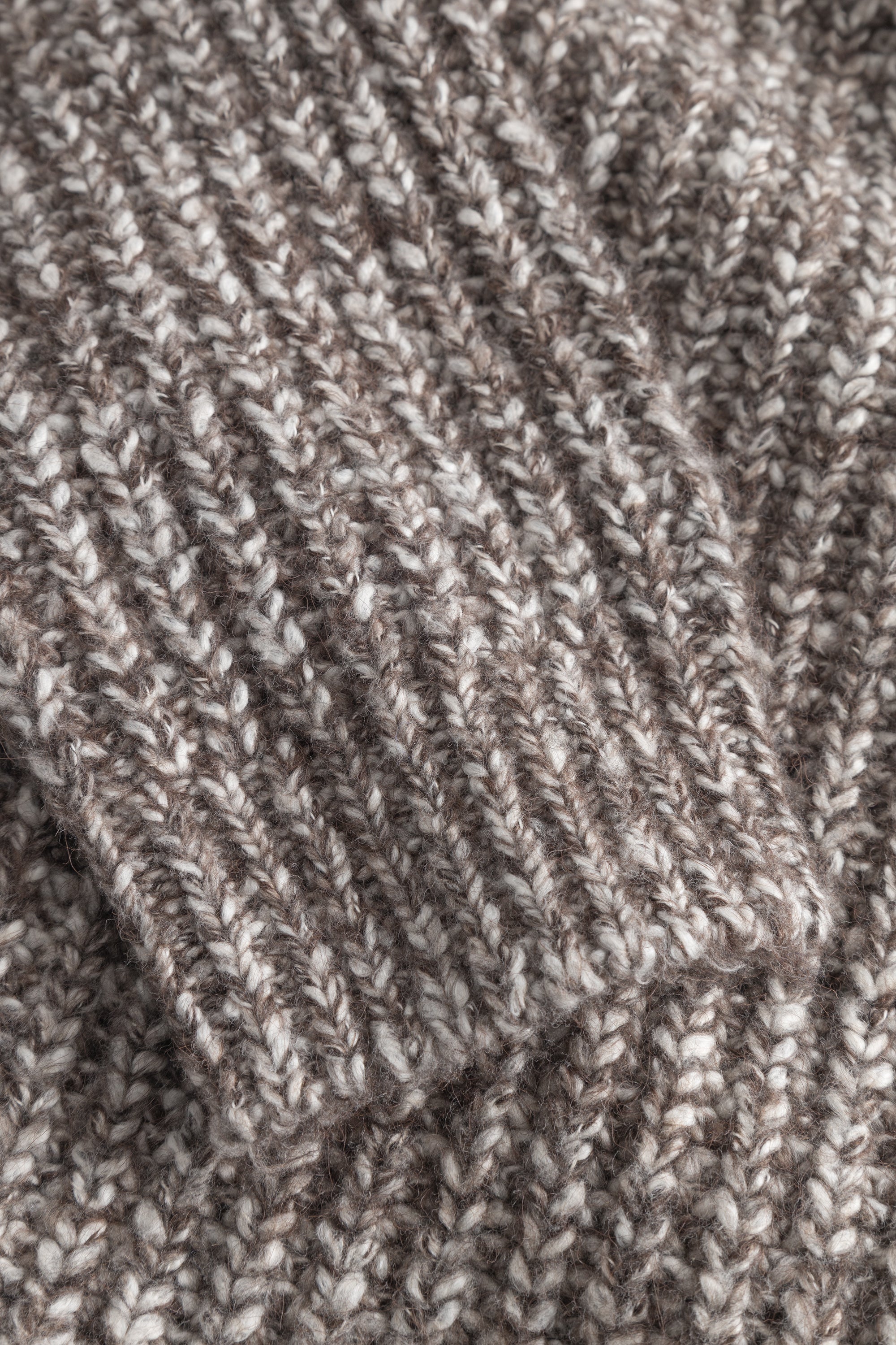 Mouliné Cardigan - Walnut