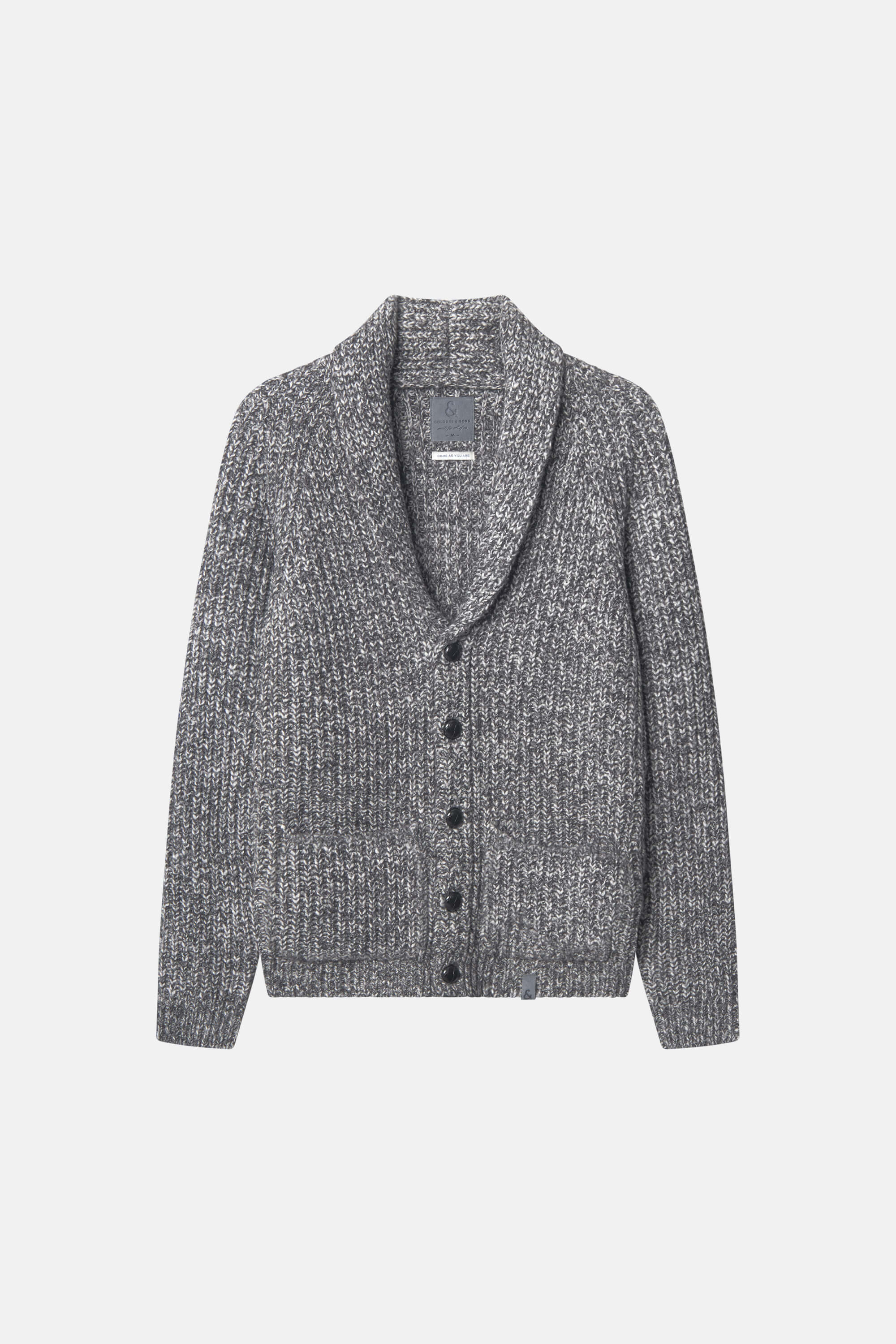 Mouliné Cardigan - Anthracite