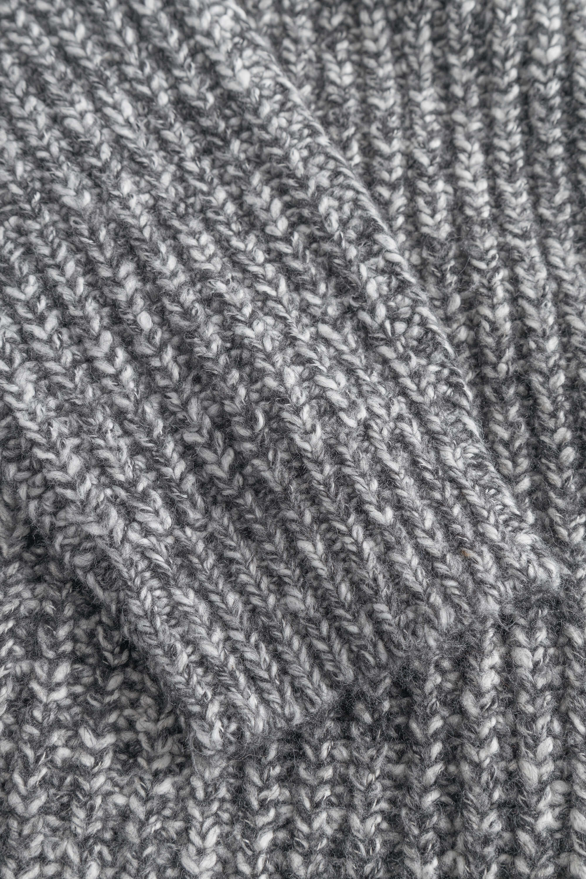 Mouliné Cardigan - Anthracite