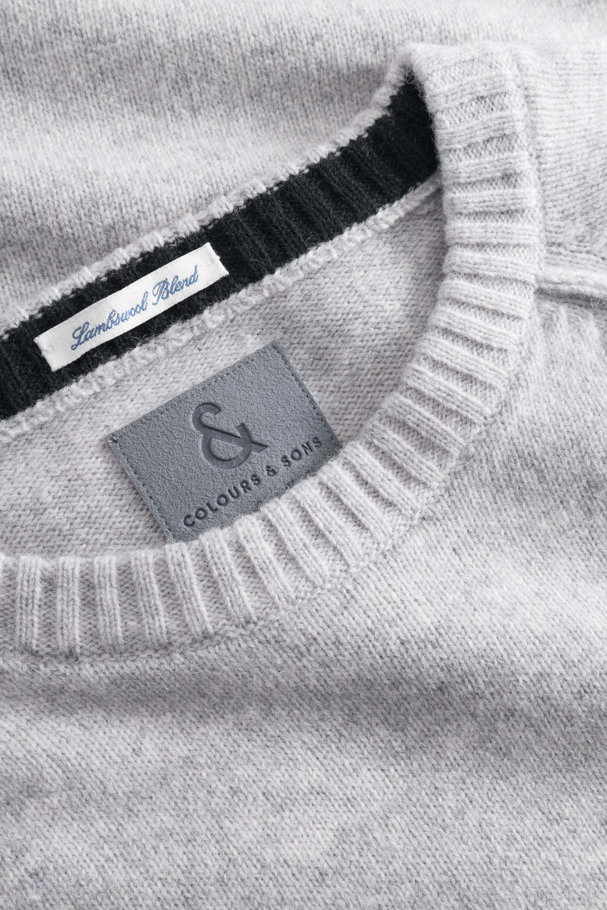 Pullover Lammwolle - Steel