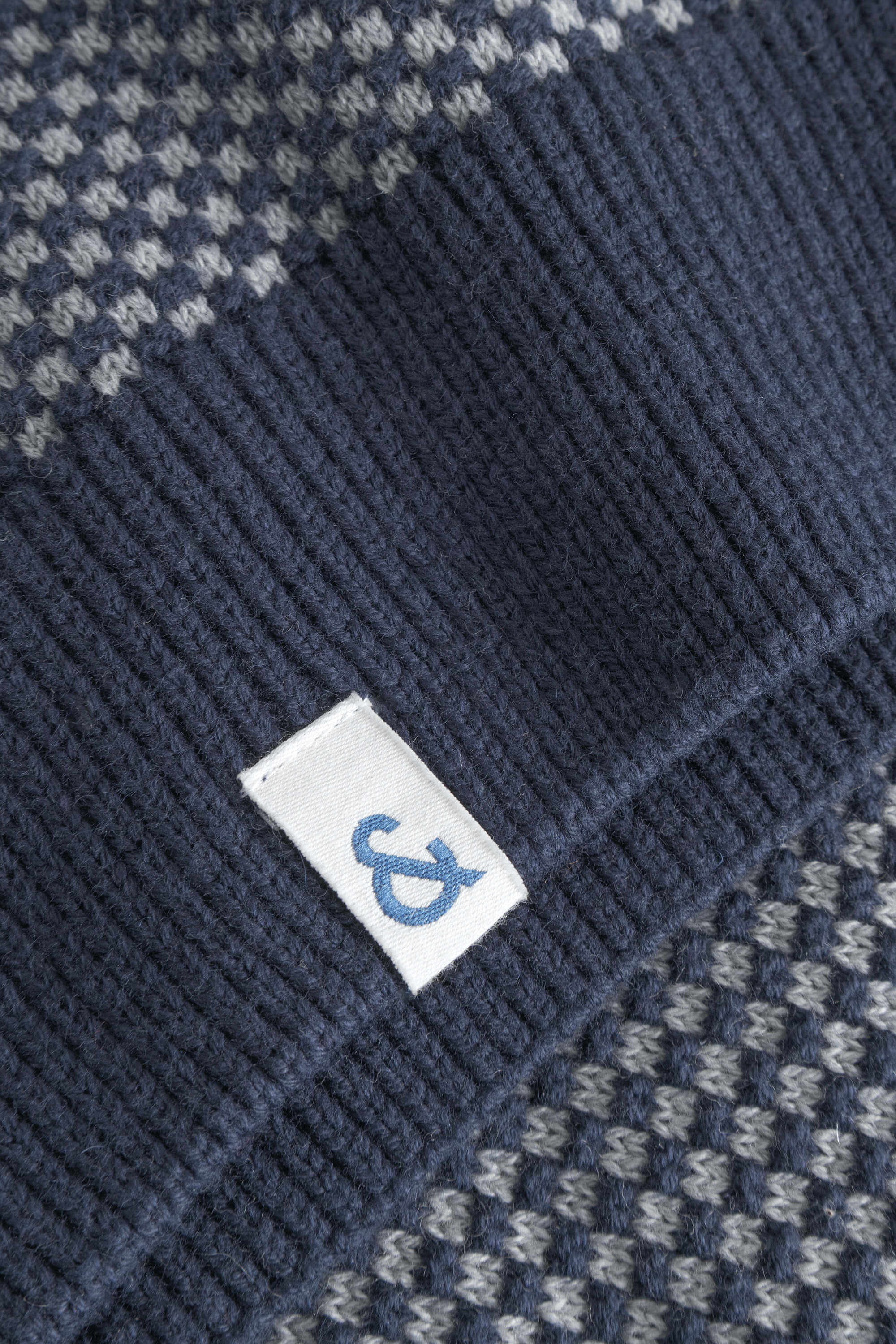 Pullover Popcorn - Navy-Steel