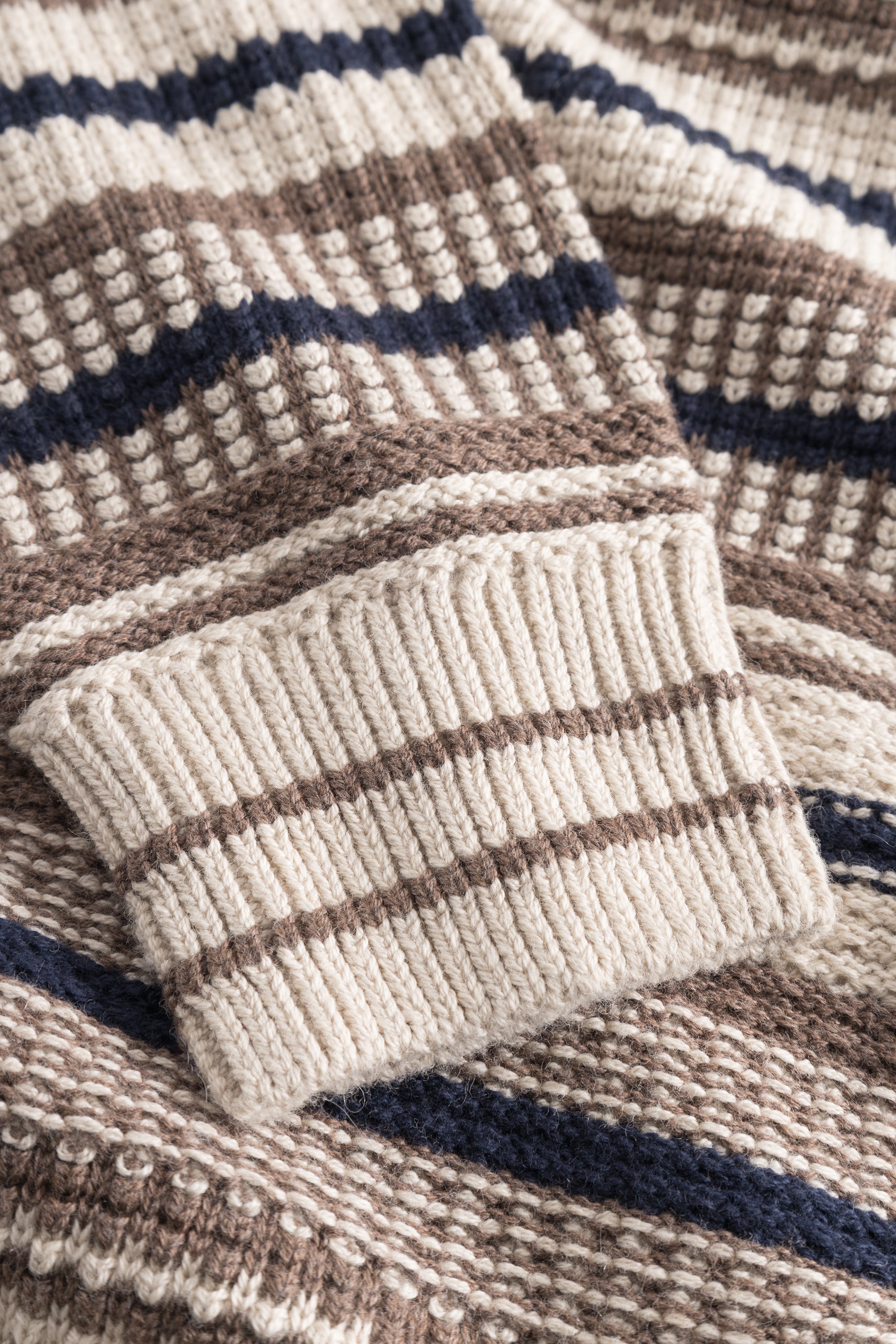 Pullover Streifen - Brown Stripes