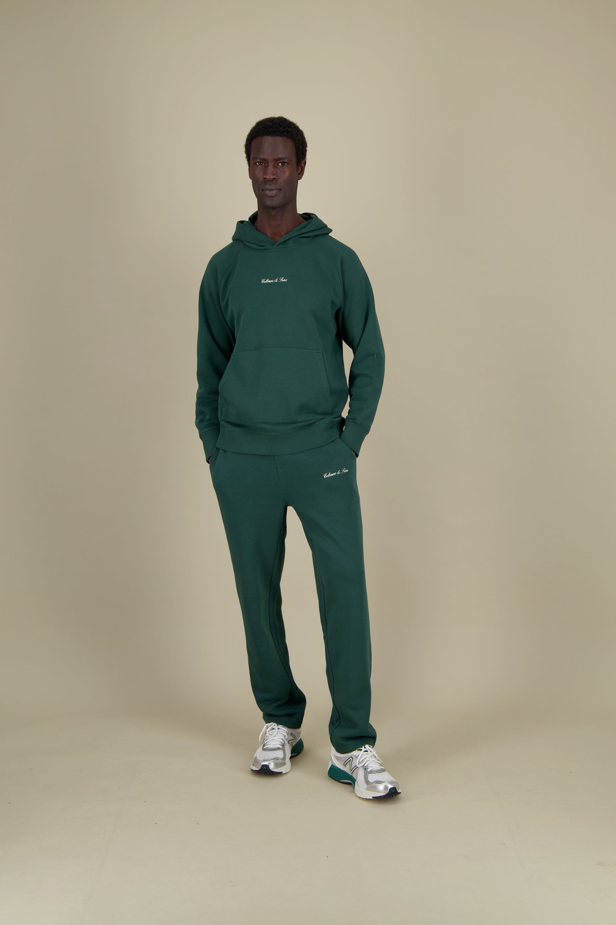 Hoodie-Brushed - Pine