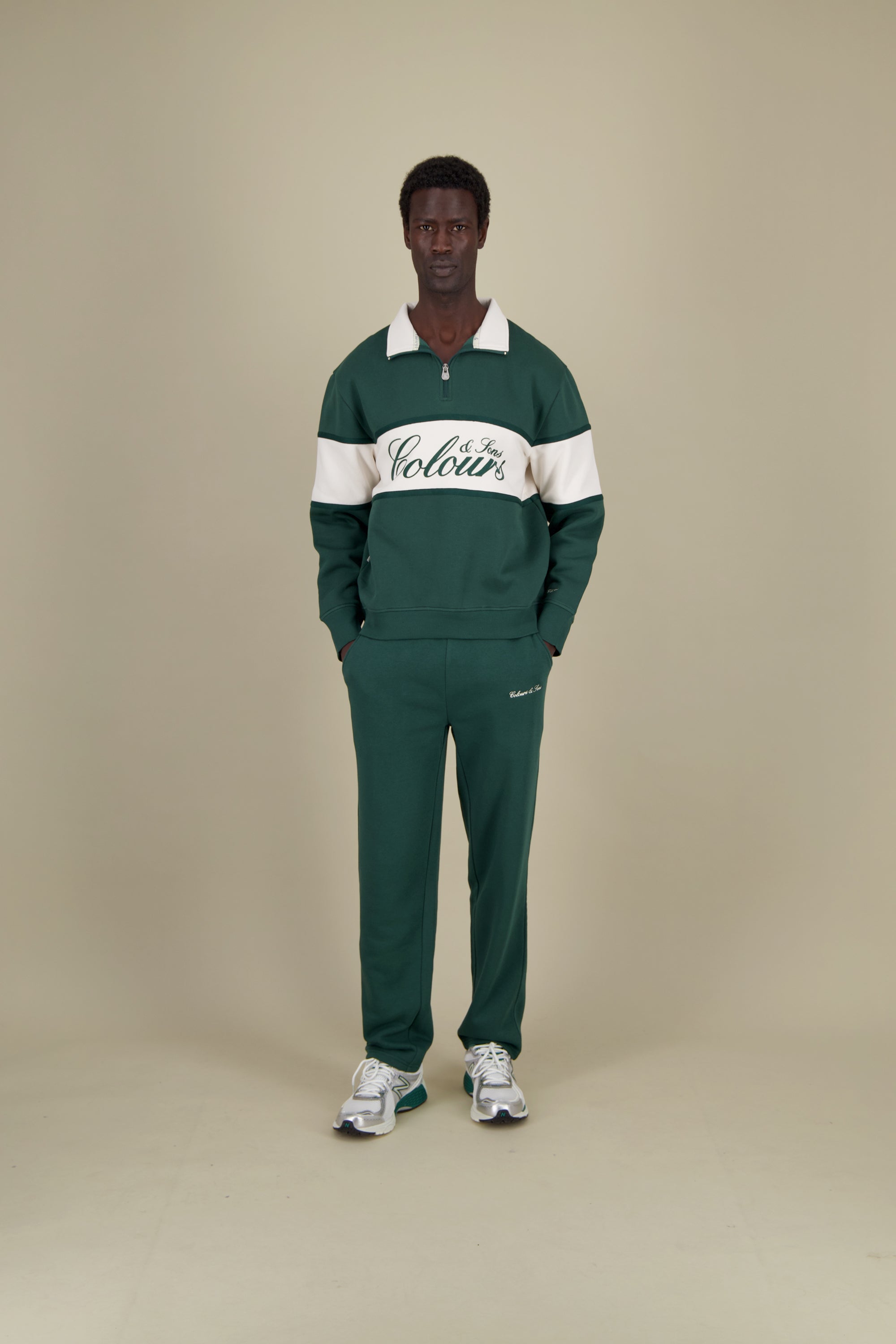 Half-Zip Brushed - Pine