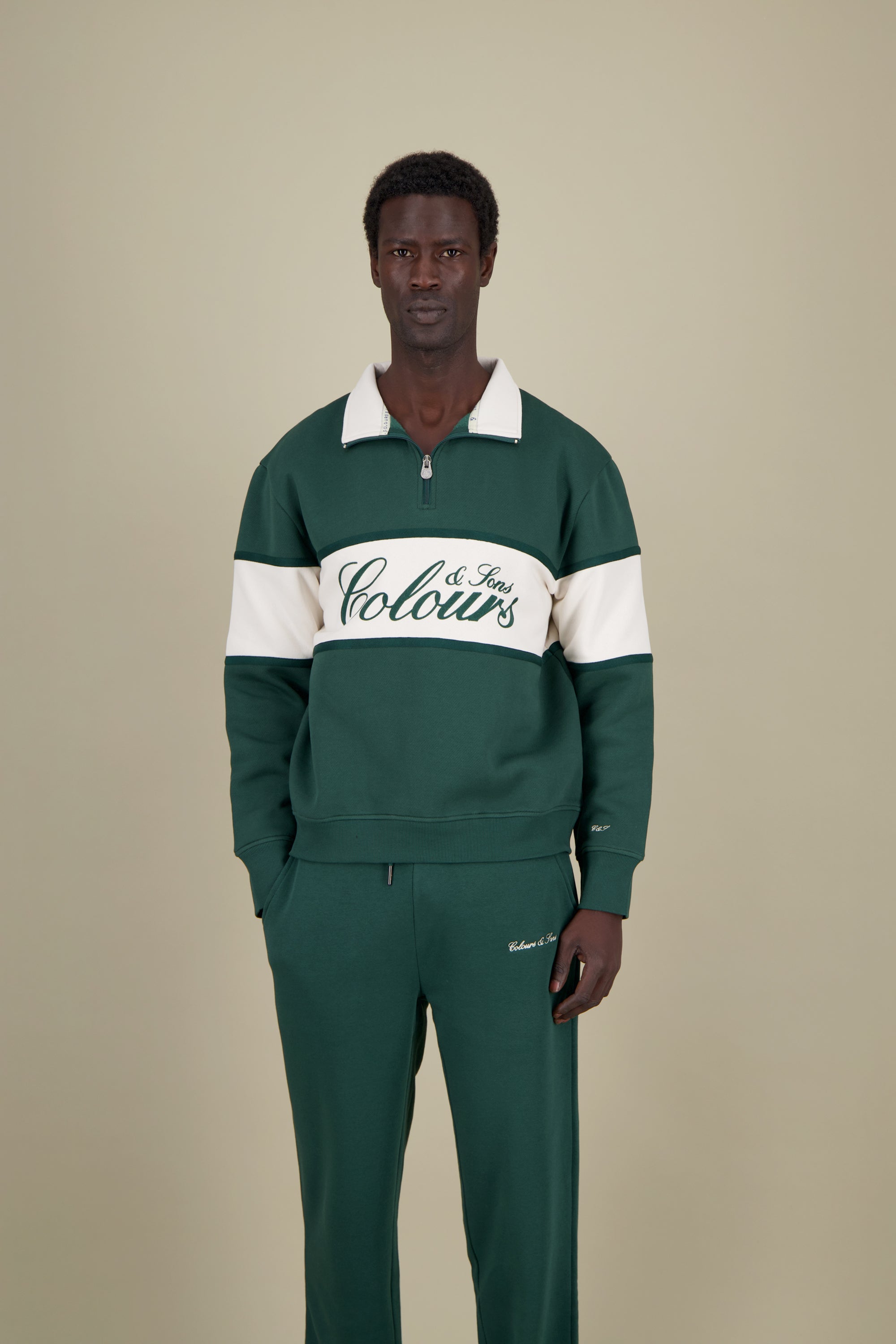 Half-Zip Brushed - Pine