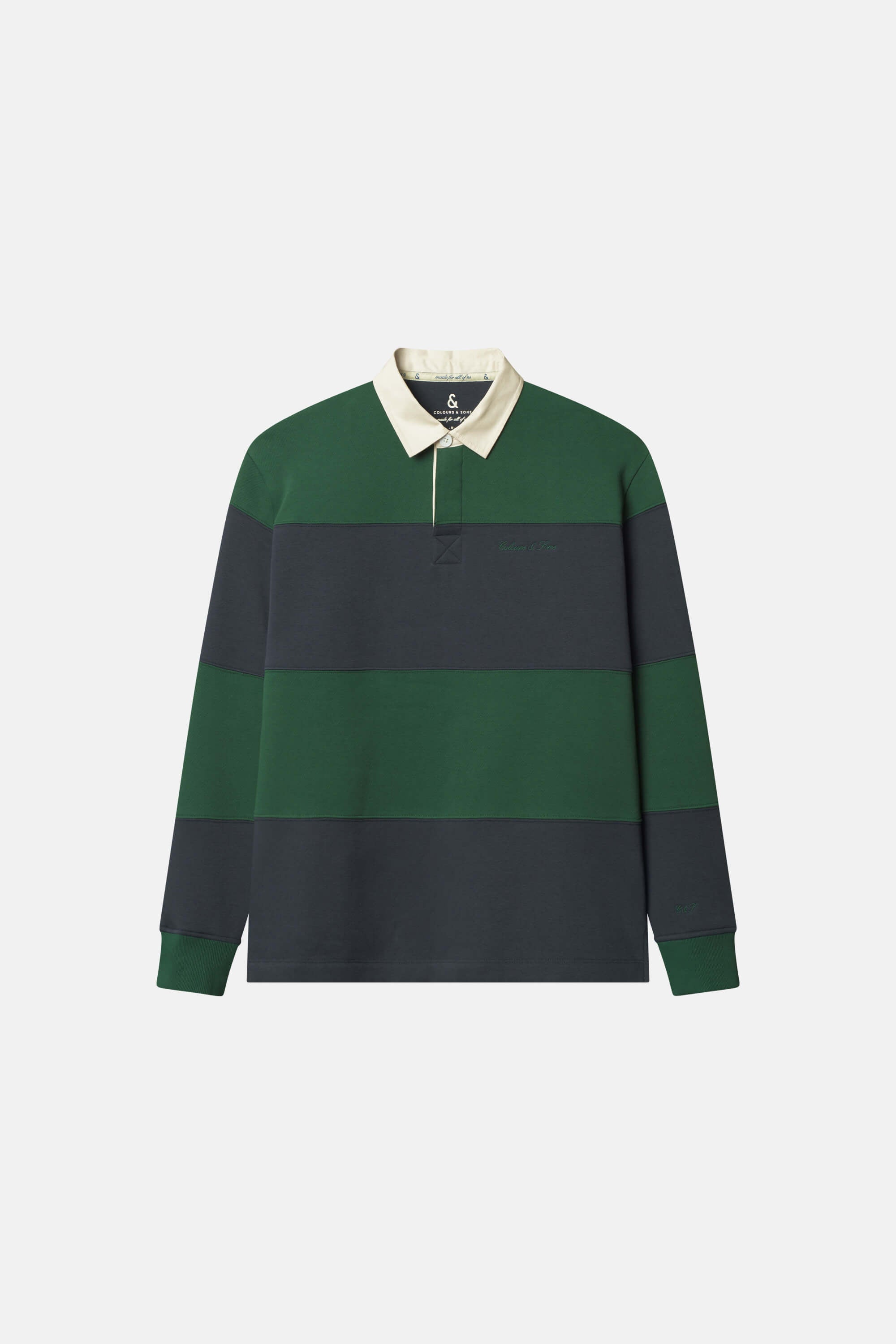 Rugby-Shirt Brushed - Pine-Midnight
