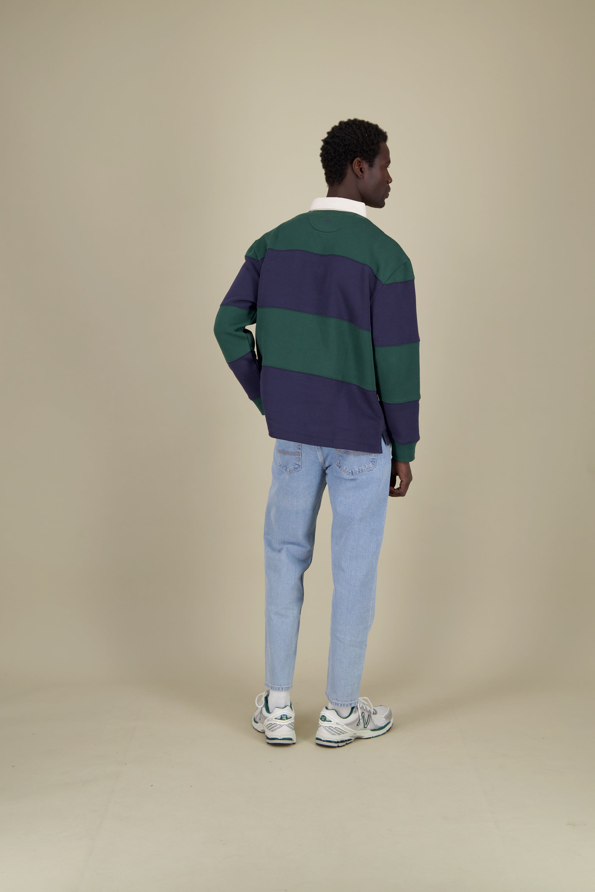 Rugby-Shirt Brushed - Pine-Midnight