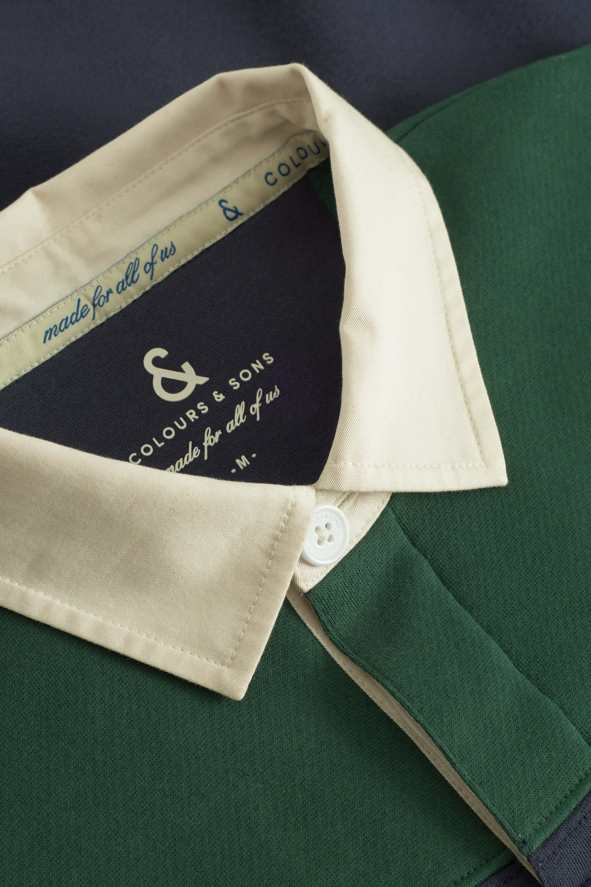 Rugby-Shirt Brushed - Pine-Midnight