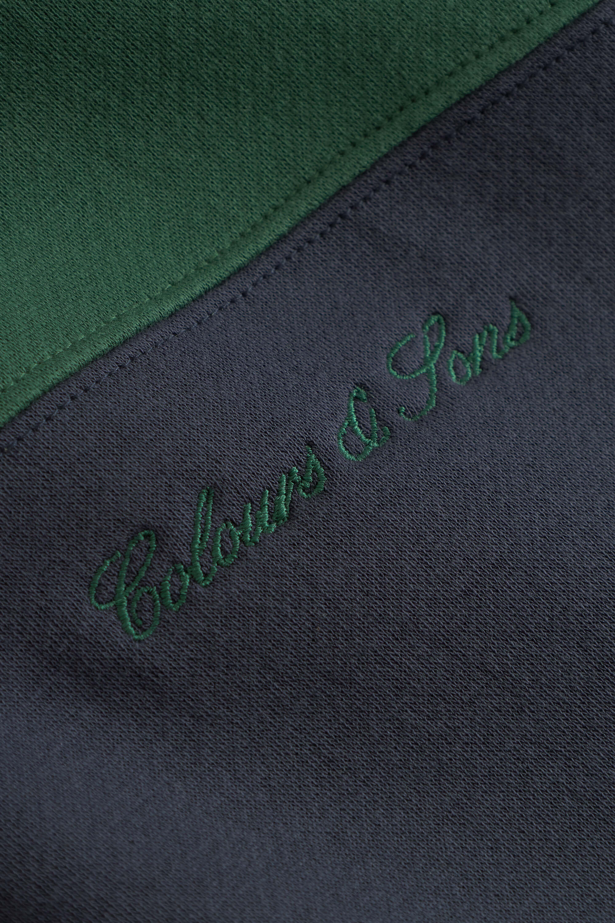 Rugby-Shirt Brushed - Pine-Midnight
