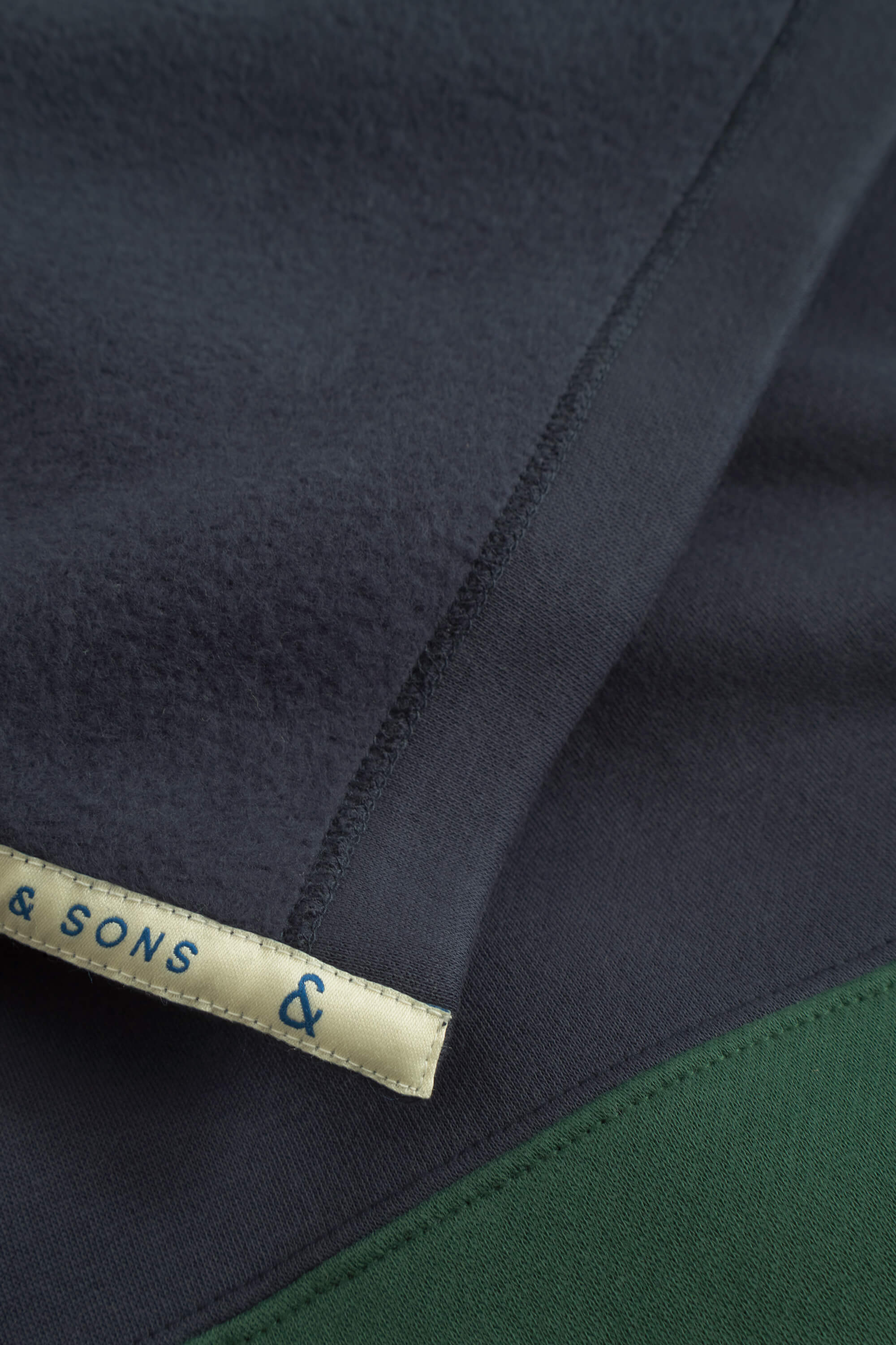 Rugby-Shirt Brushed - Pine-Midnight