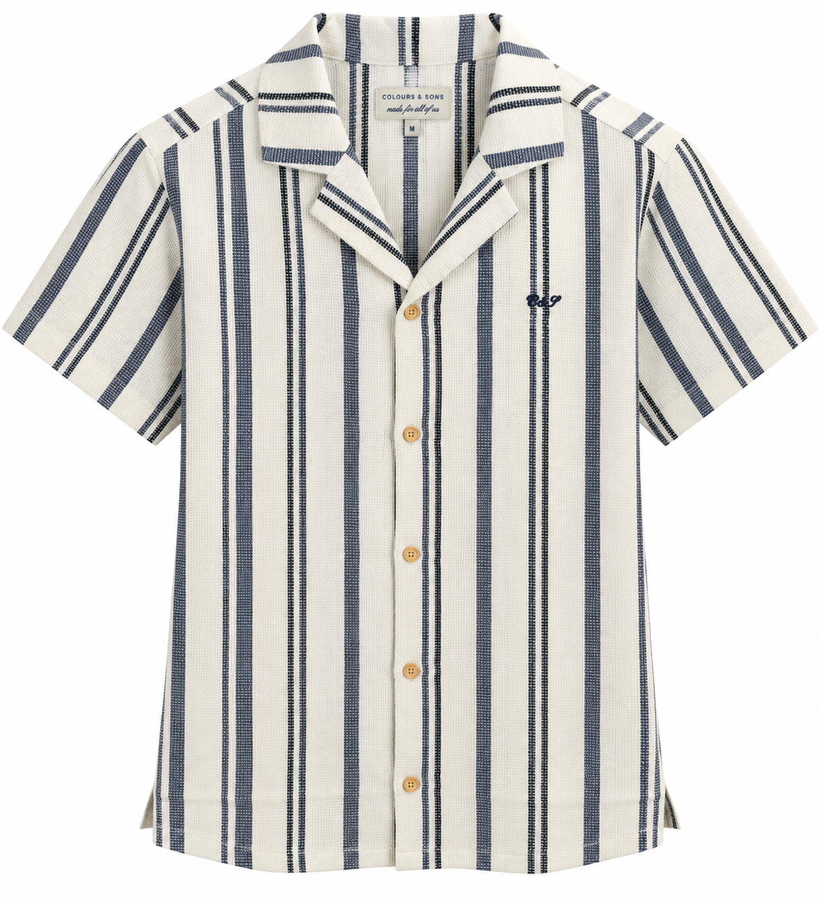 Camp Collar Beach Shirt - Blue Beach