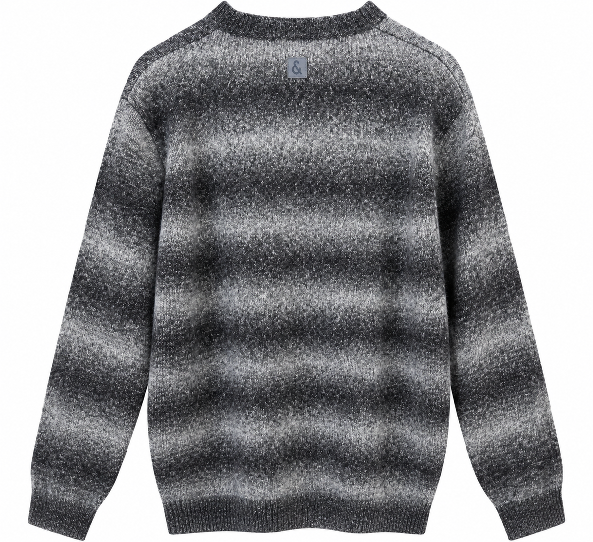 Roundneck Pullover - Asphalt Stripes