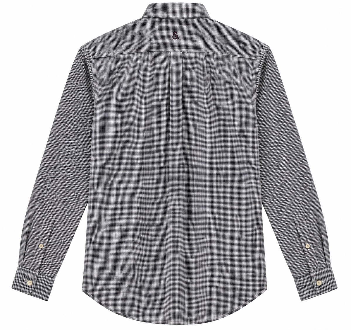 Twill Hemd kariert - Navy/Merlot