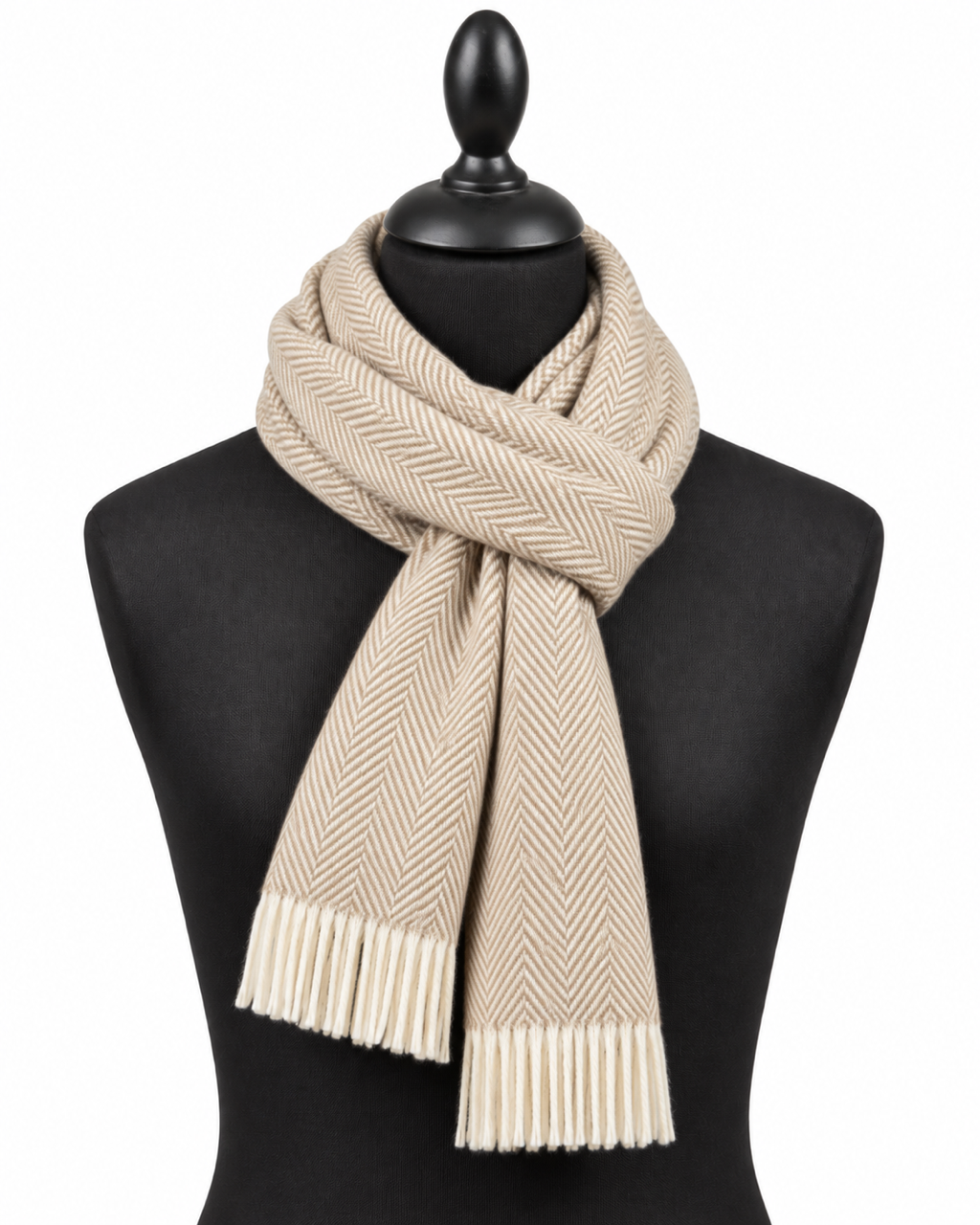 Schal Herringbone - Beige
